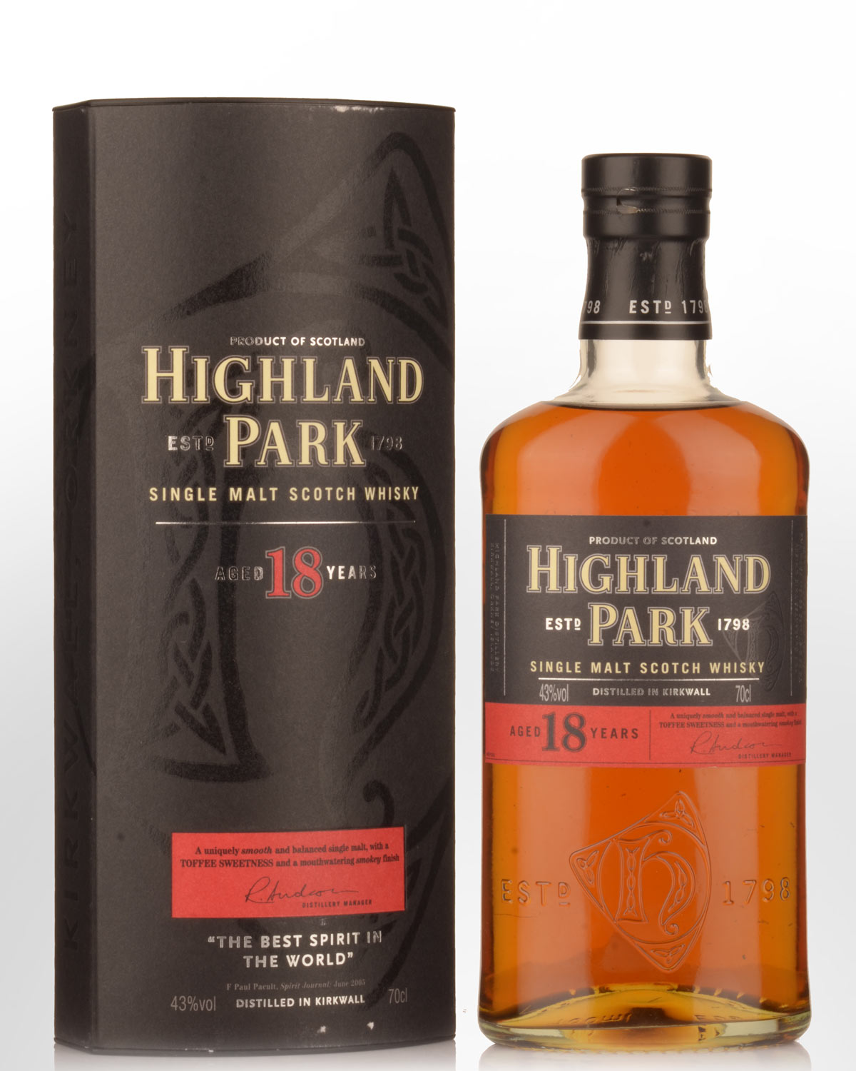 Highland Park 18 Year Old Single Malt Scotch Whisky (700ml) - Older Bottling