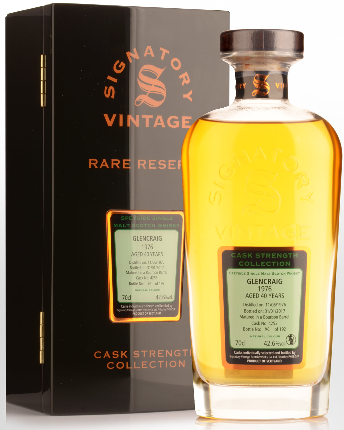 Lot - 1 bouteille WHISKY SIGNATORY VINTAGE 1976 Glenlivet - Catalogue#  719908 Fine Wine & Spirits Online - Part 2