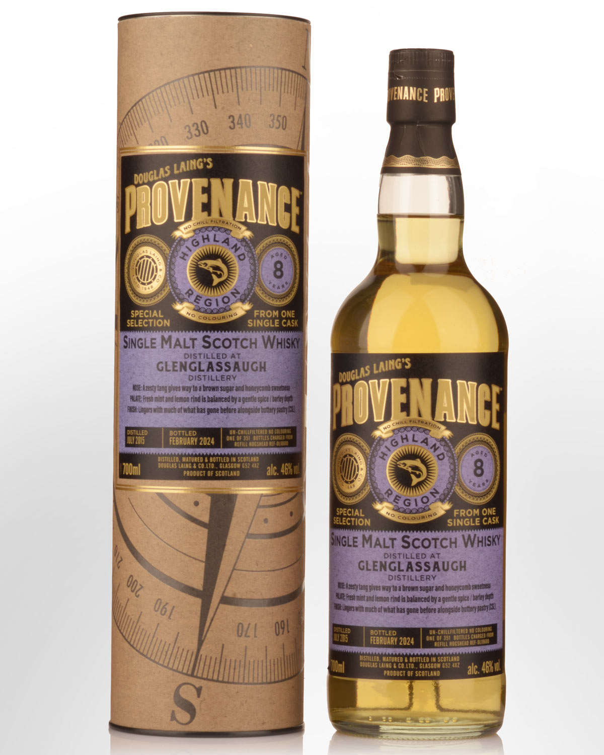 2015 Douglas Laing & Co. Provenance Glenglassaugh 8 Year Old Single Malt Scotch Whisky (700ml)