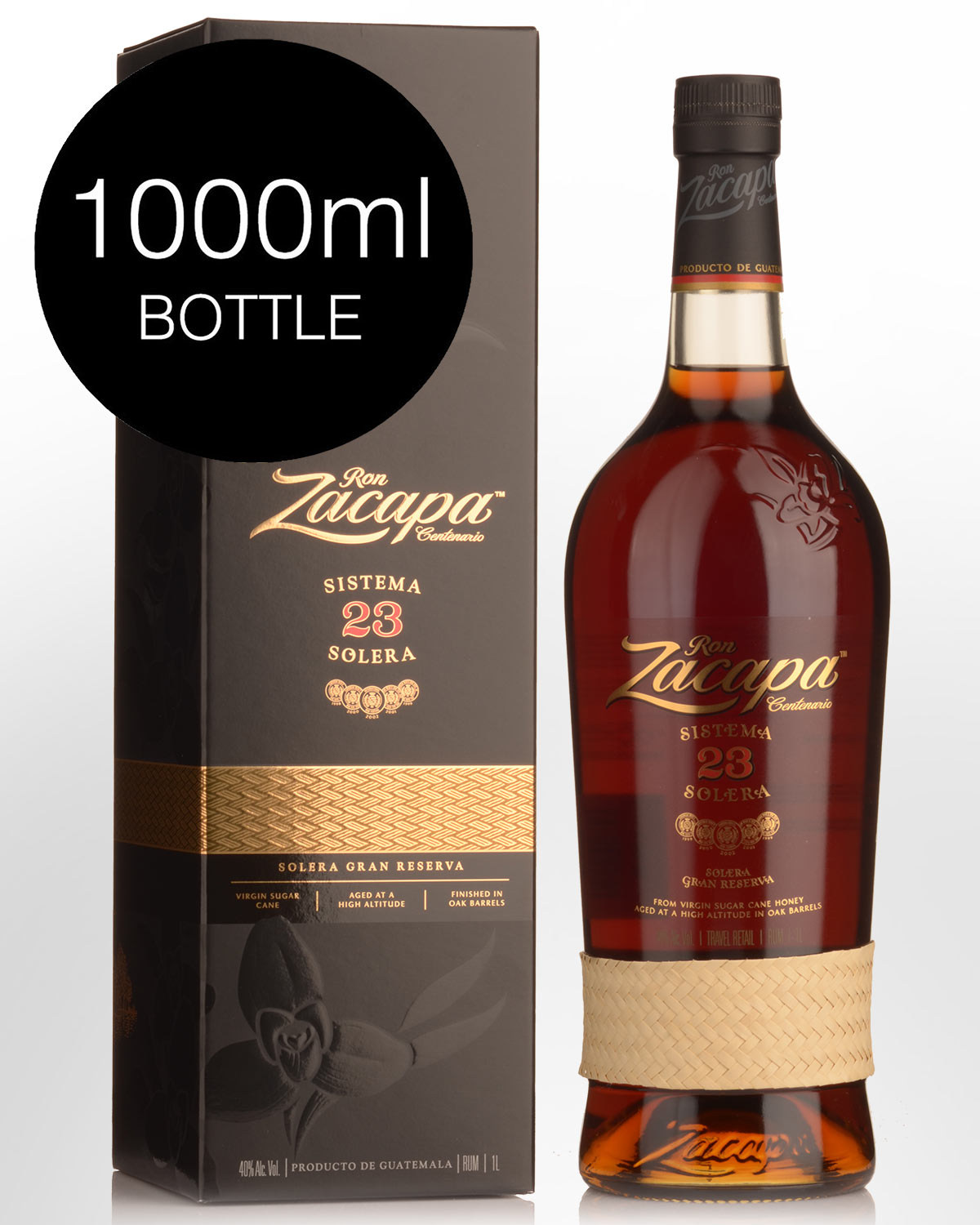 Ron Zacapa Centenario Sistema Solera 23 Rum (1000ml) - DAMAGED GIFT BOX