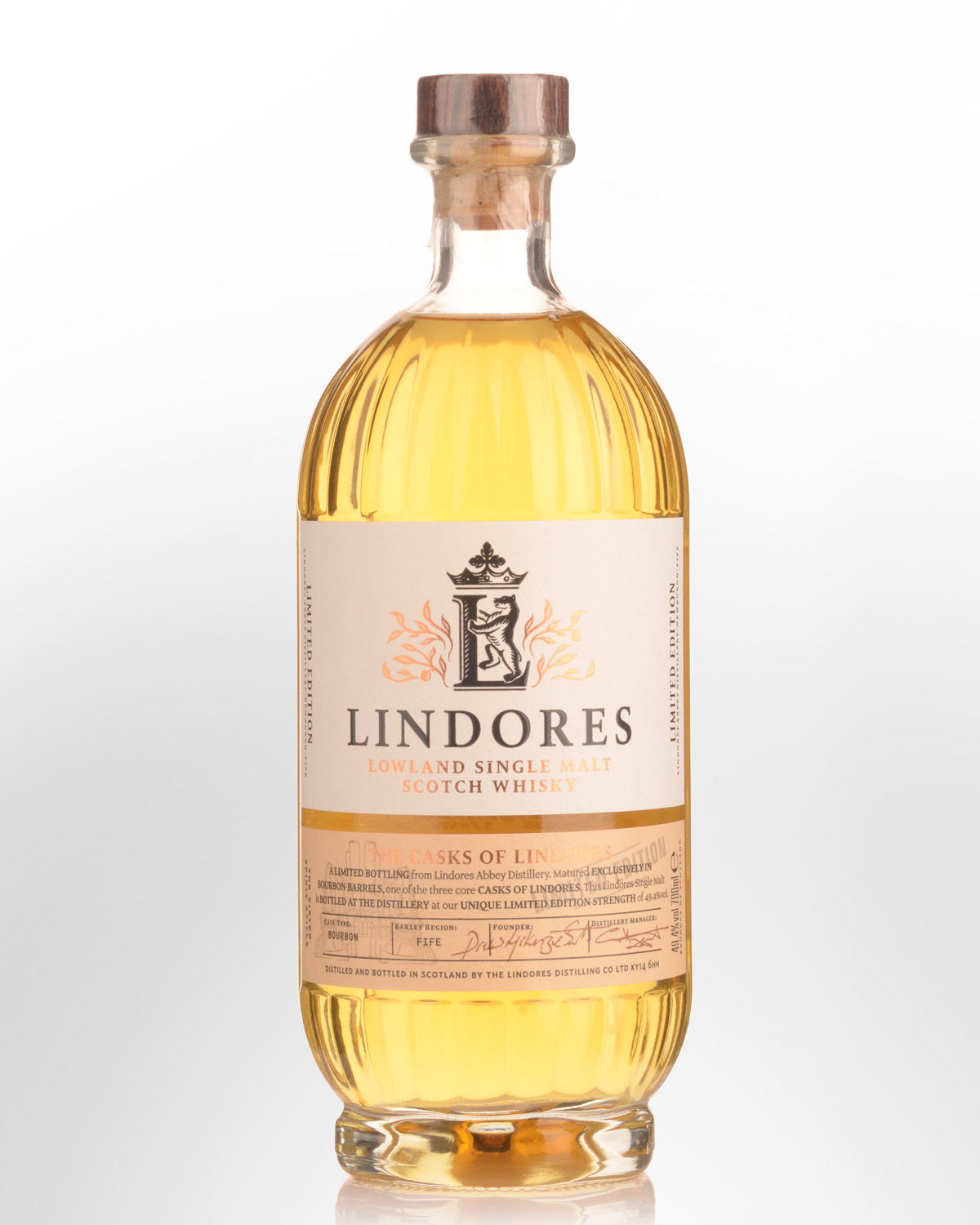 Lindores The Casks of Lindores Bourbon Cask Single Malt Scotch Whisky (700ml)