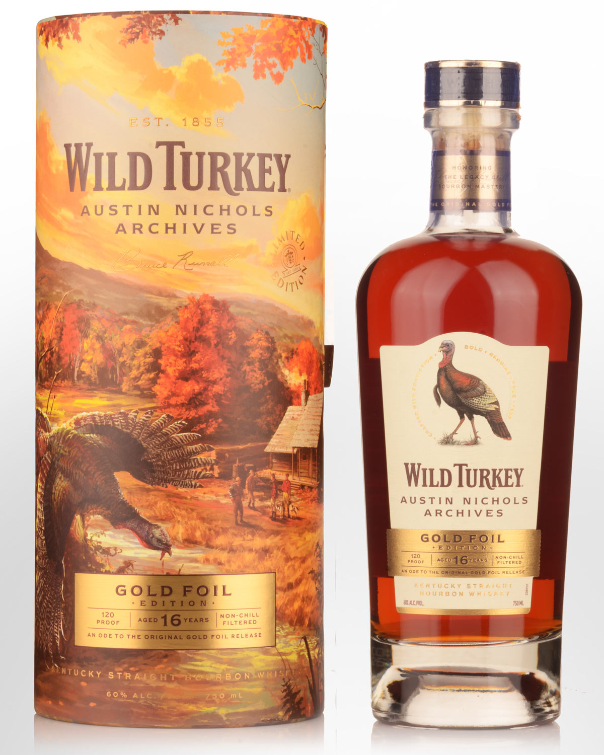 Wild Turkey Austin Nichols Archives Gold Foil Edition 16 Year Old Kentucky Straight Bourbon Whiskey (750ml)