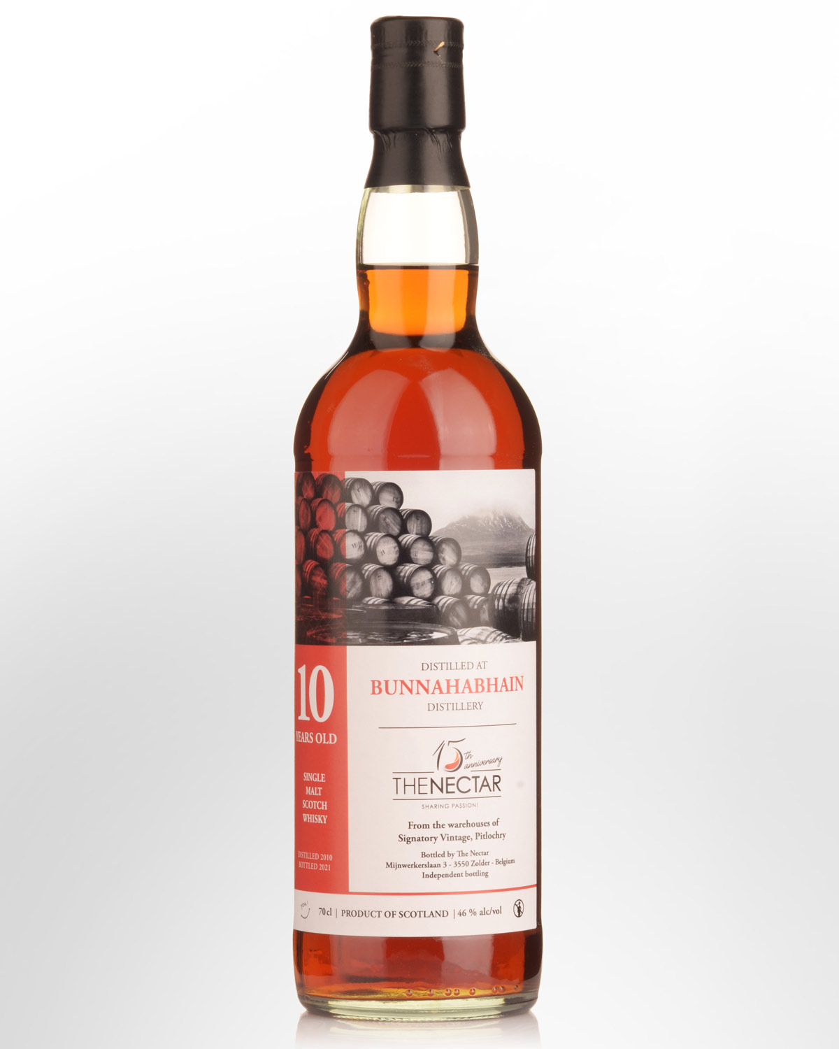 2010 The Nectar 15th Anniversary Bunnahabhain 10 Year Old Single Malt Scotch Whisky (700ml)