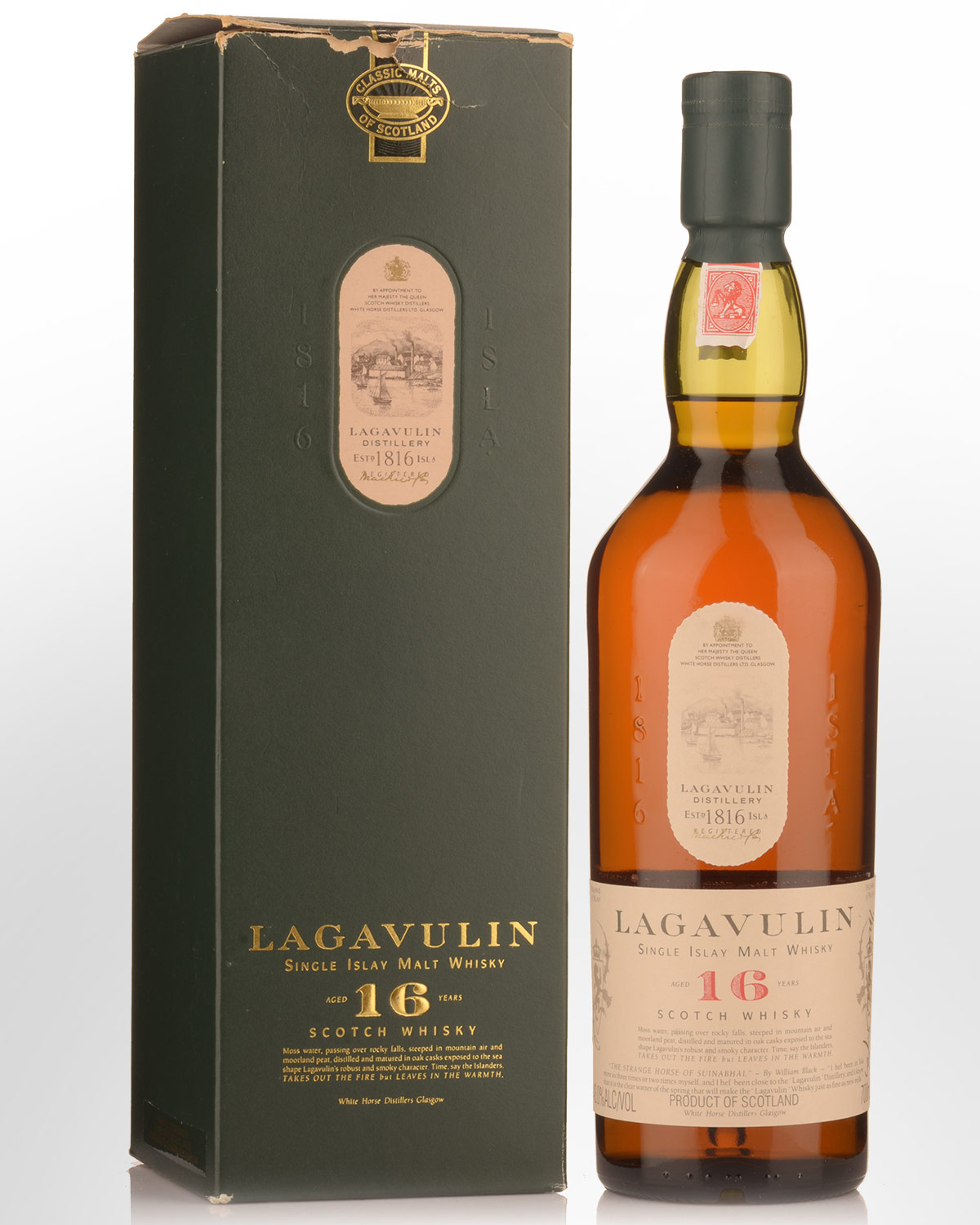 Lagavulin 16 Year Old Single Malt Scotch Whisky (700ml) - 1980s Bottling