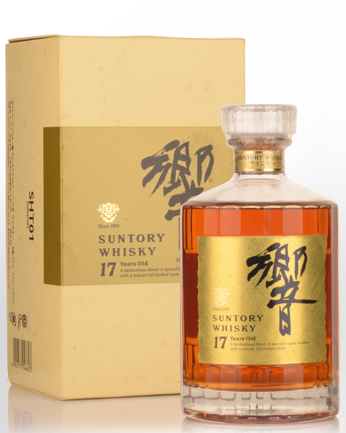 Suntory Hibiki 17 Year Old Blended Japanese Whisky (750ml) - Old Gold Label
