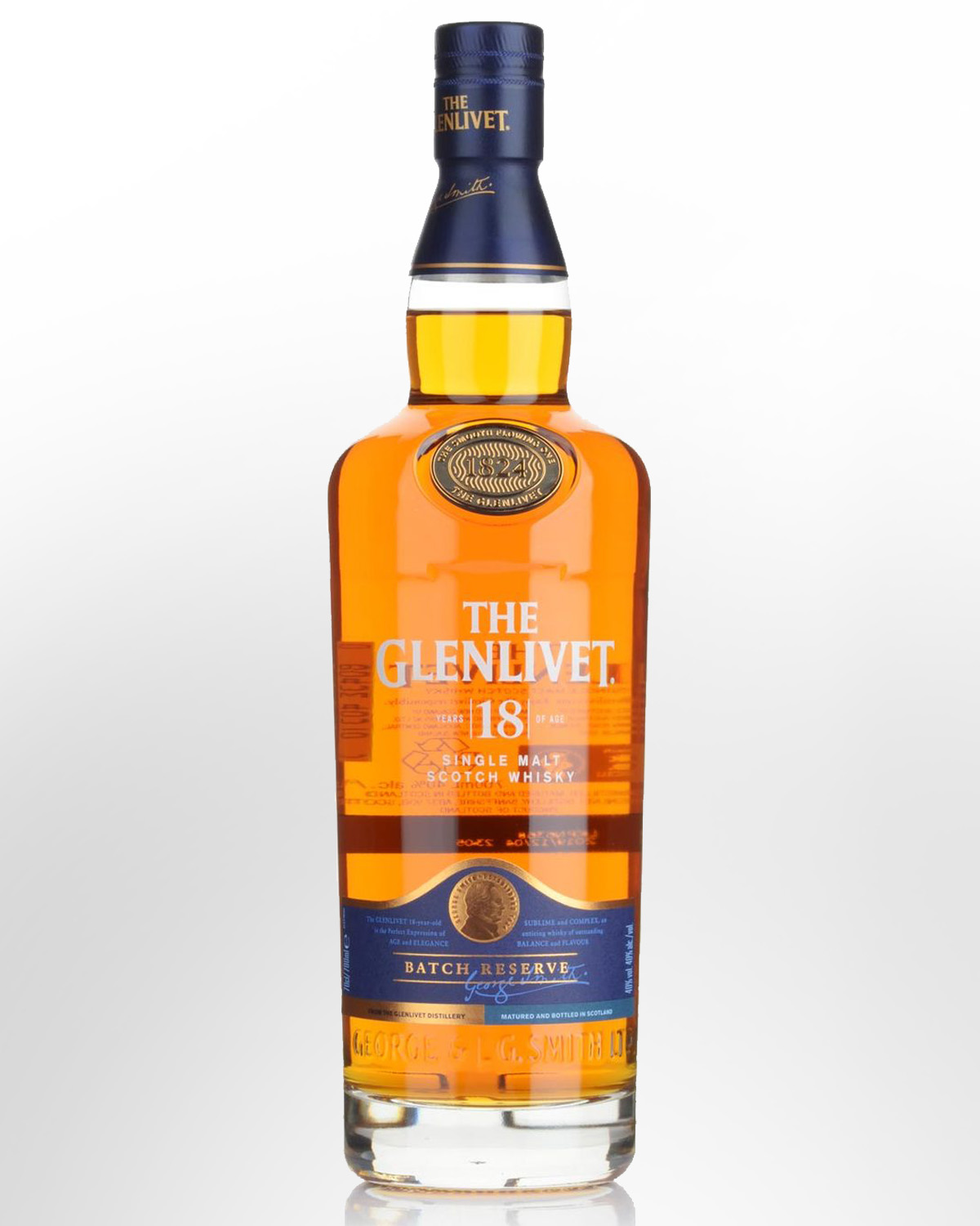 Glenlivet 18 Year Old Single Malt Scotch Whisky (700ml)