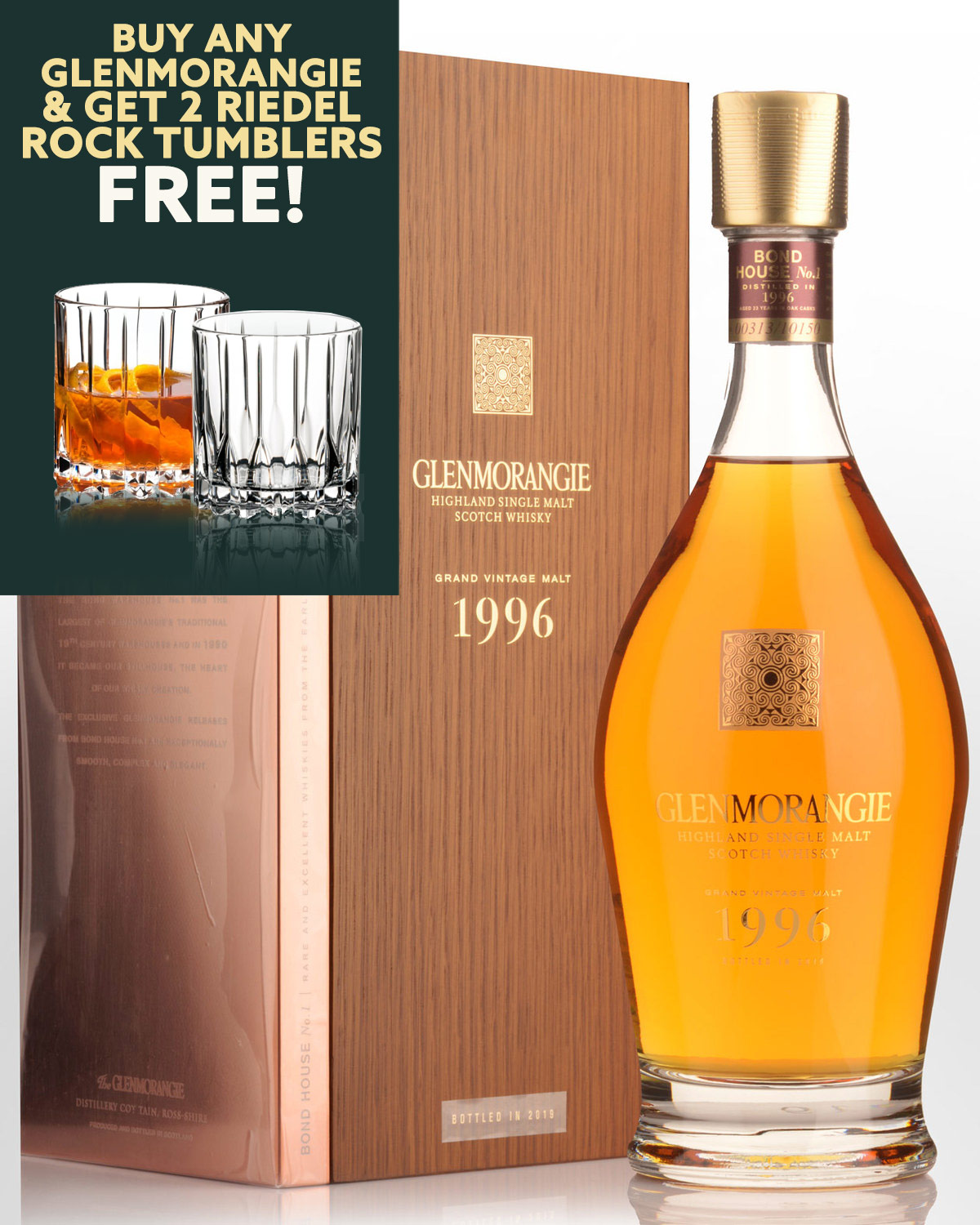 1996 Glenmorangie Grand Vintage 23 Year Old Single Malt Scotch