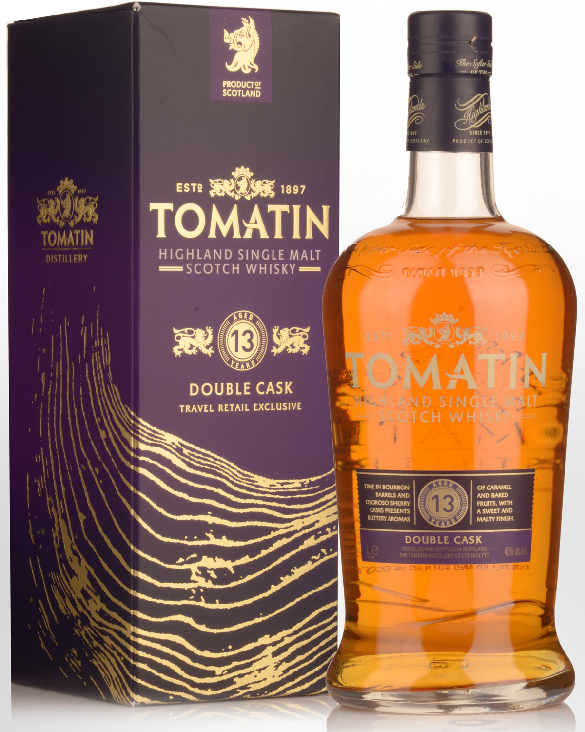 Tomatin 13 Year Old Double Cask Single Malt Scotch Whisky (1000ml)
