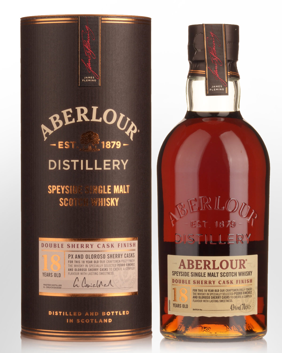 Aberlour Double Sherry Cask Finish 18 Year Old Batch No. 001 Single Malt Scotch Whisky (700ml)
