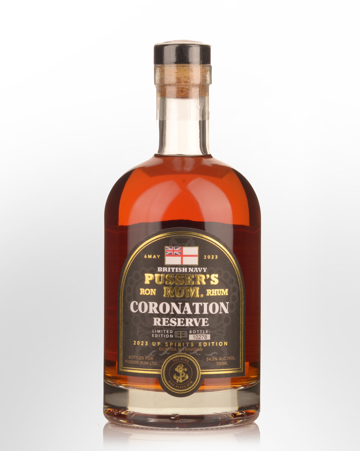 British Navy Pussers Coronation Reserve Navy Strength Rum (700ml)