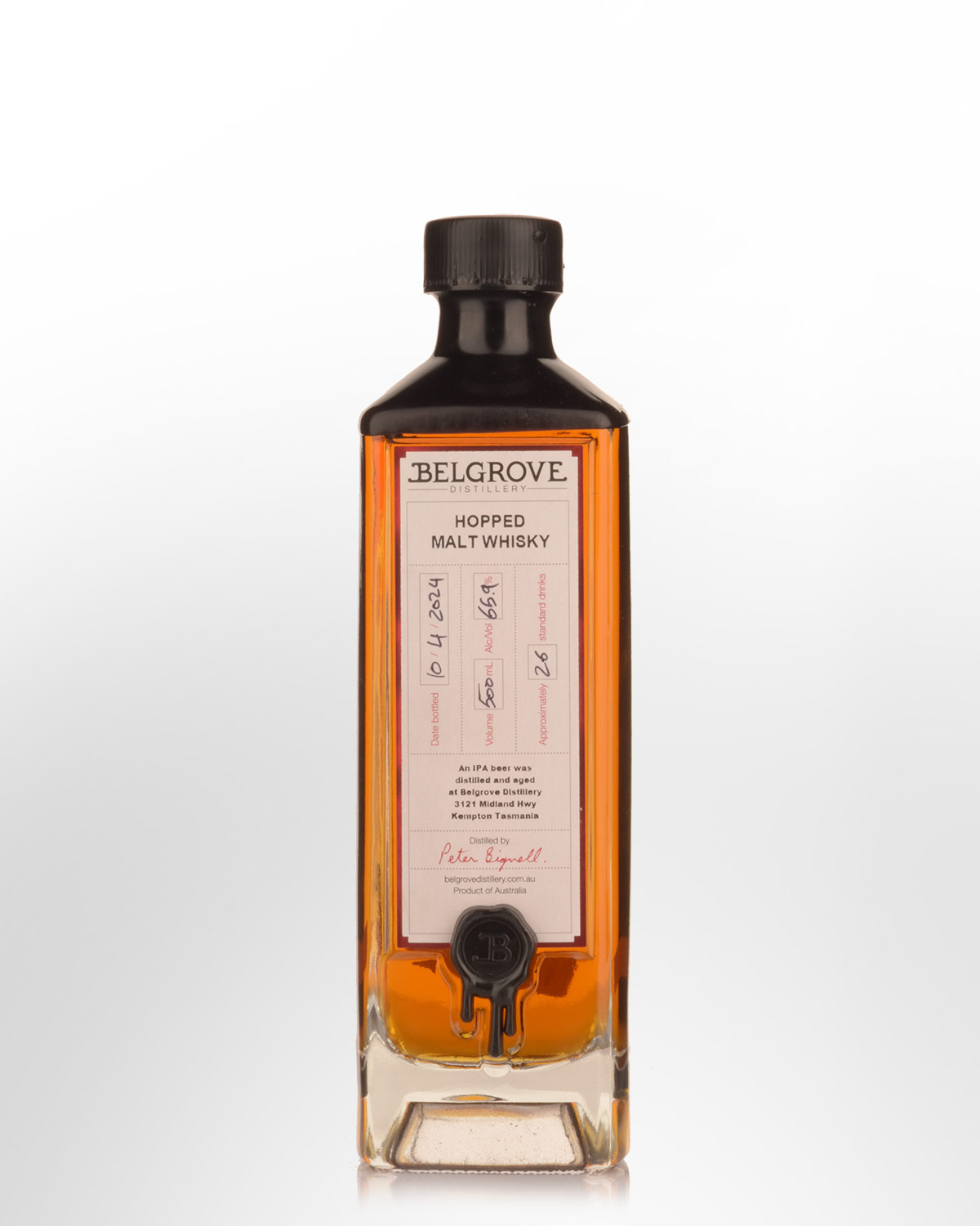 Belgrove Hopped Malt Cask Strength Whisky (500ml)