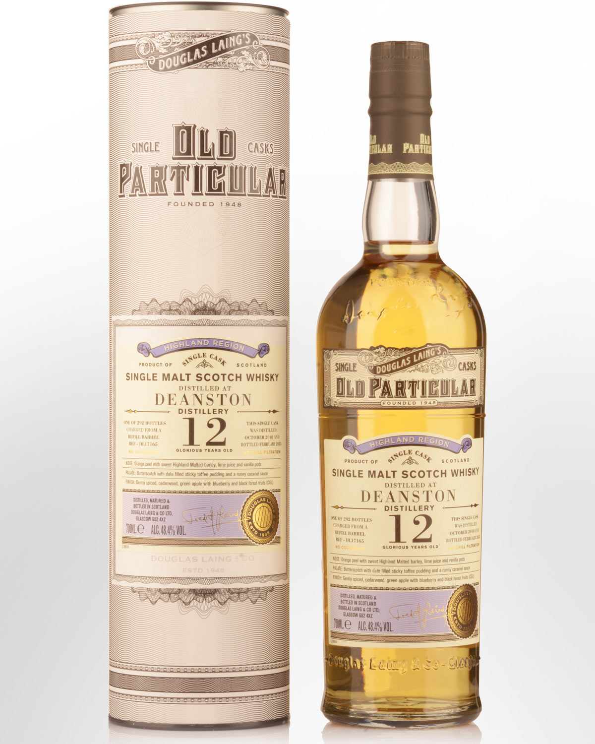 2010 Douglas Laing & Co. Old Particular Single Cask Deanston 12 Year Old Single Malt Scotch Whisky (700ml)
