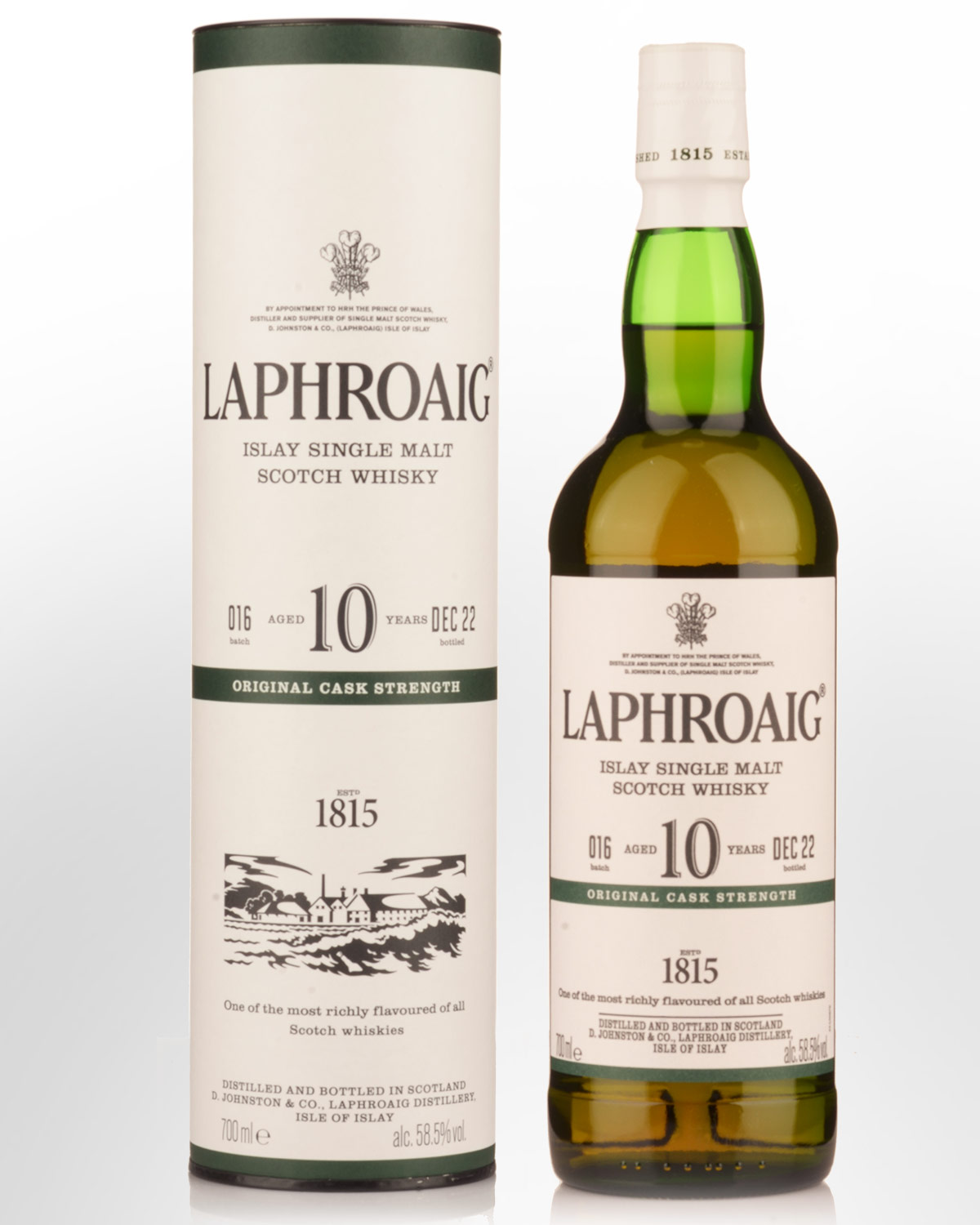 Laphroaig 10 Year Old Cask Strength Single Malt Scotch Whisky (700ml) - Batch 16