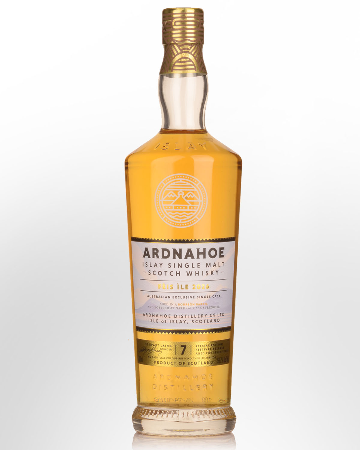 Ardnahoe 7 Year Old Australian Exclusive Single Cask Feis Ile 2026 Cask Strength Single Malt Scotch Whisky (700ml)