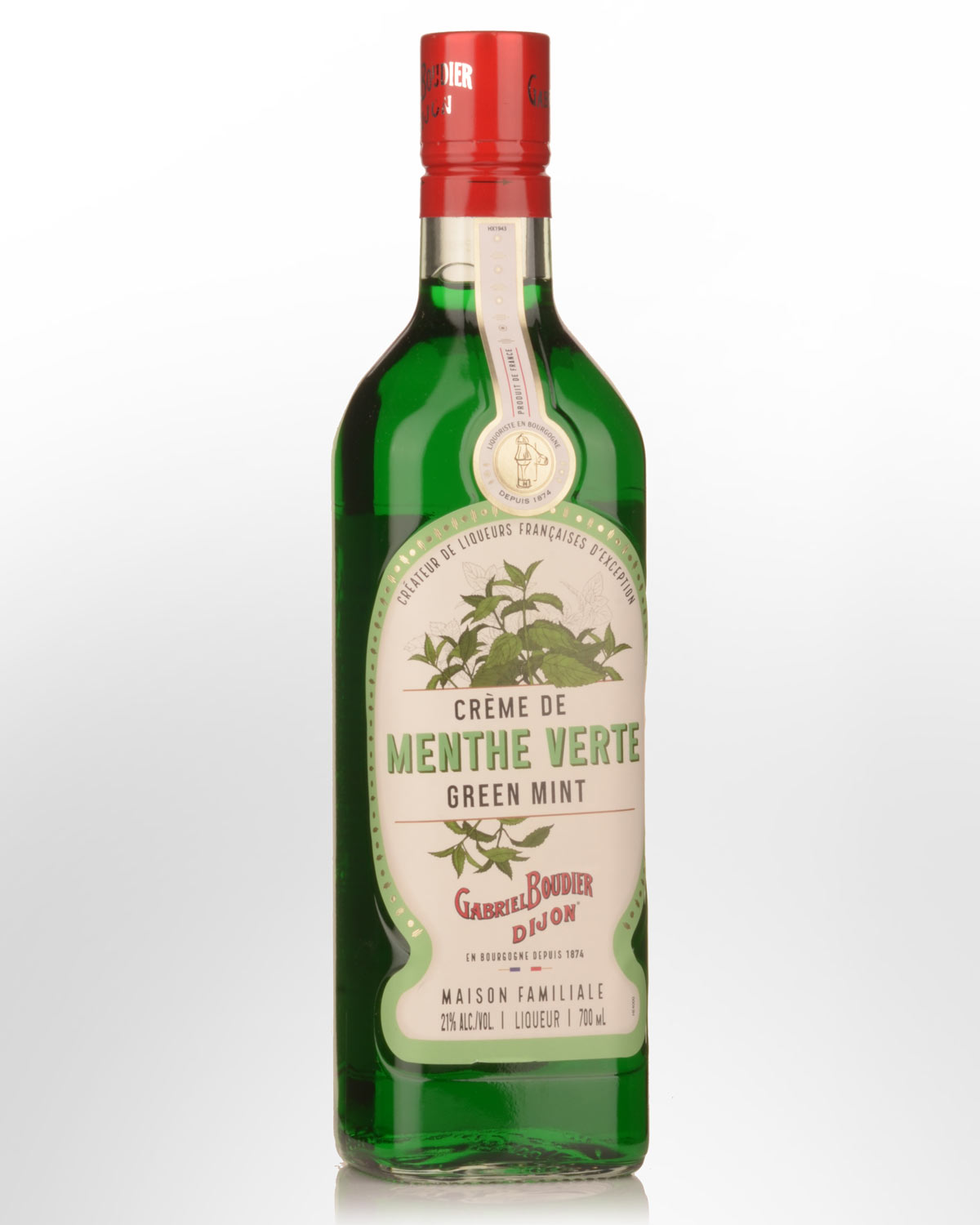 Gabriel Boudier Creme de Menthe Verte (Green Mint) Liqueur (700ml)