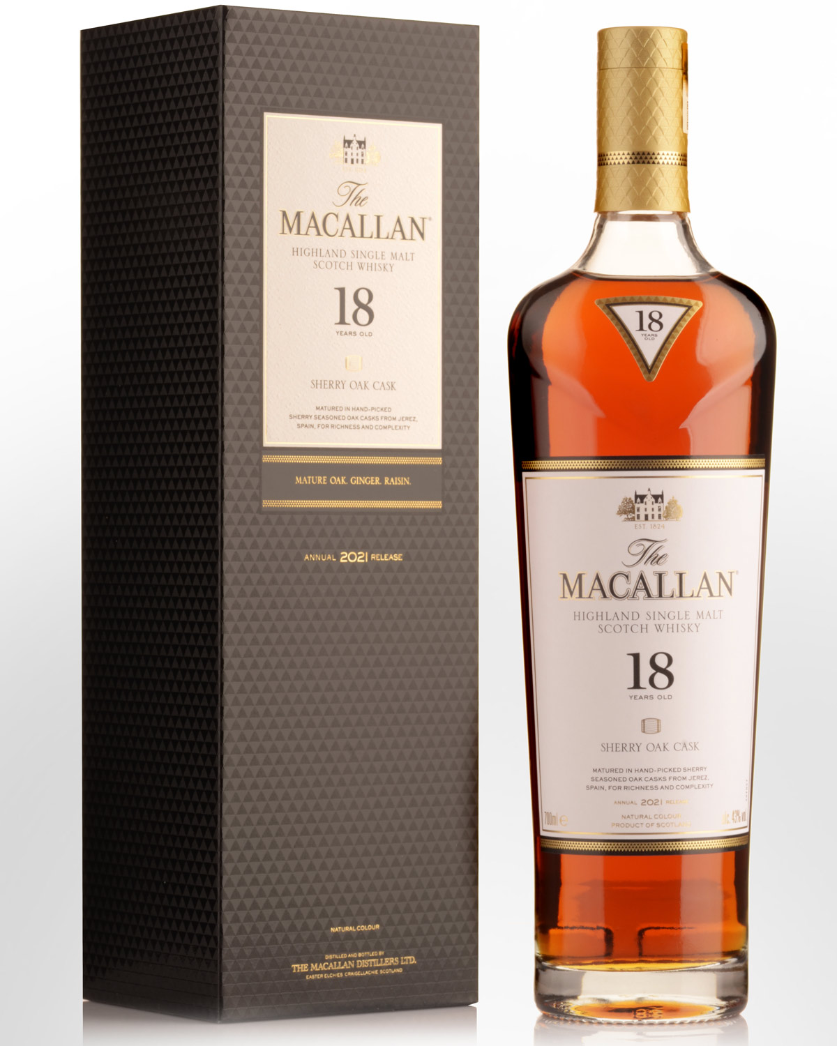 The Macallan Sherry Oak Cask 18 Year Old Single Malt Scotch Whisky