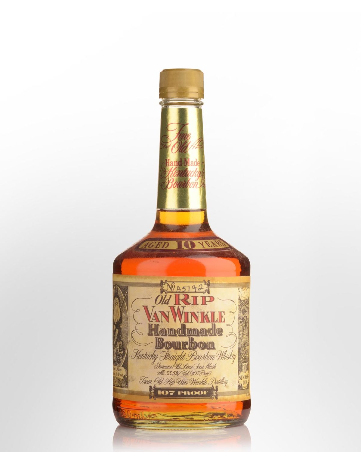 Old Rip Van Winkle 10 Year Old 107 Proof Straight Bourbon Whiskey ...