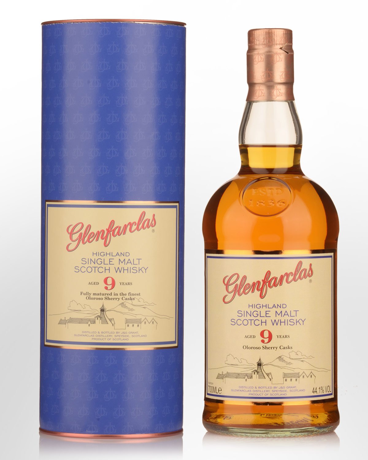 Glenfarclas 9 Year Old Oloroso Sherry Casks Single Malt Scotch Whisky (700ml)