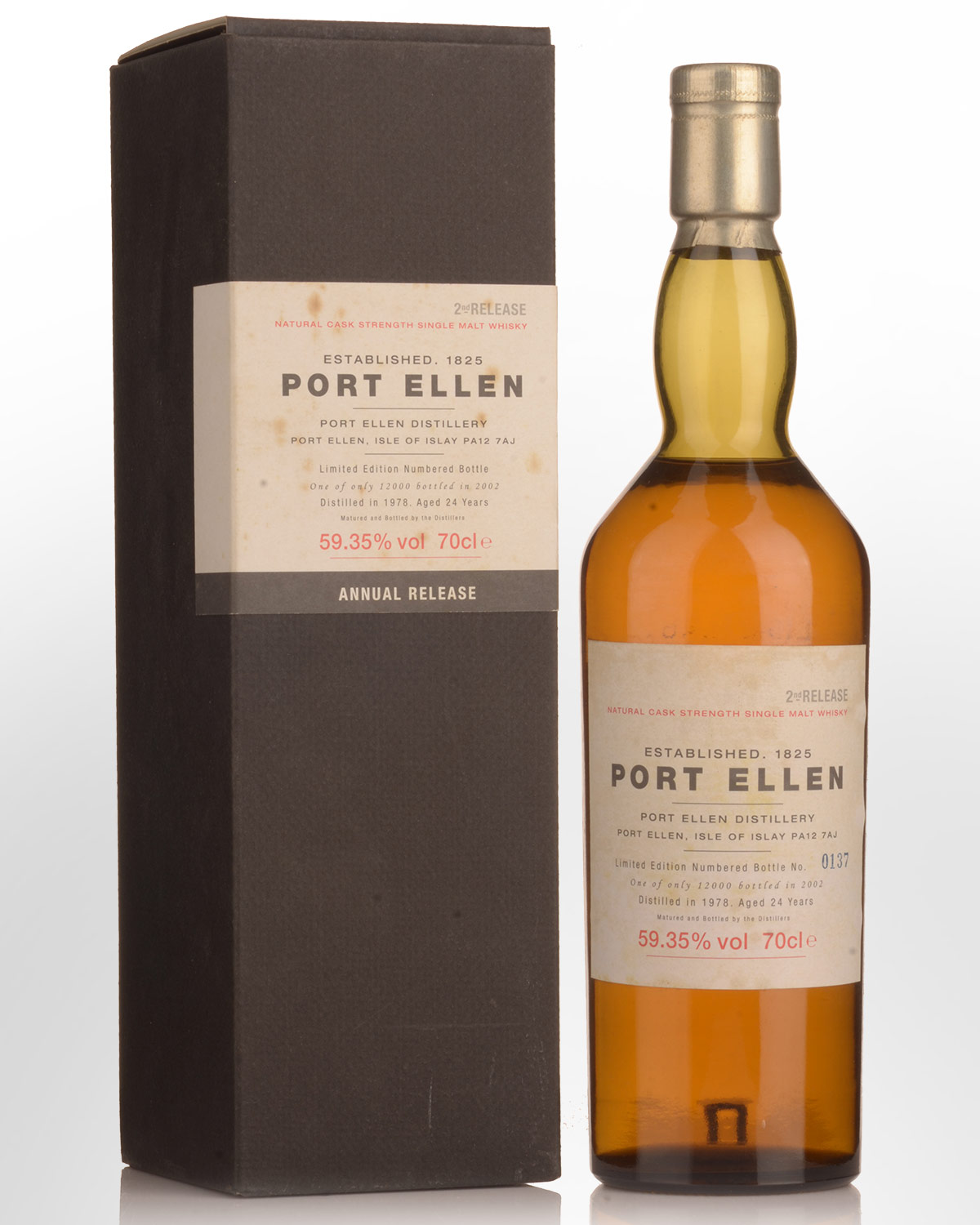 1978 Port Ellen 2nd Release 24 Year Old (Special Release 2002) Cask Strength Single Malt Scotch Whisky (700ml)