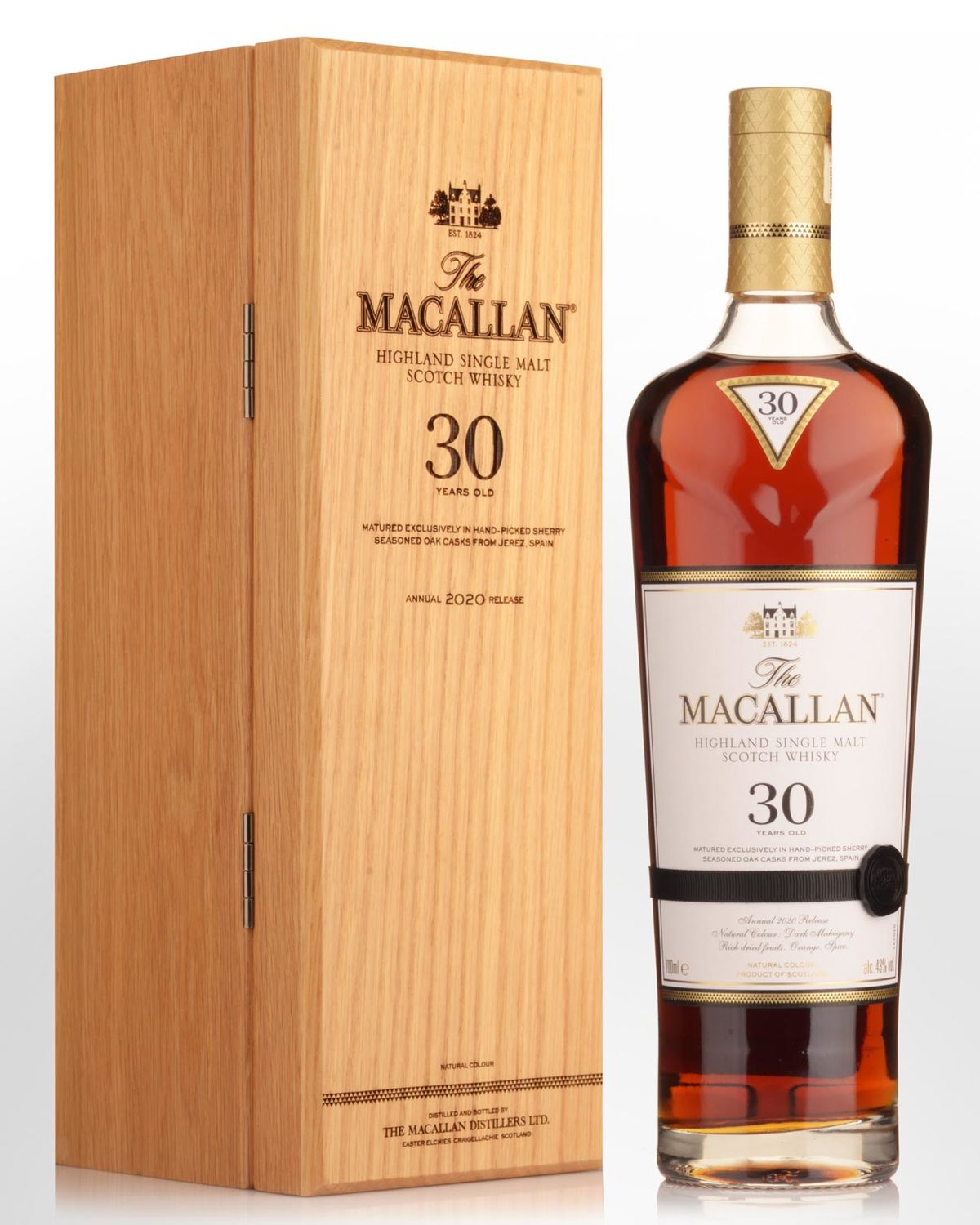 The Macallan 30 Year Old Single Malt Scotch Whisky (700ml) - Annual 2020 Release | Nicks Wine Merchants