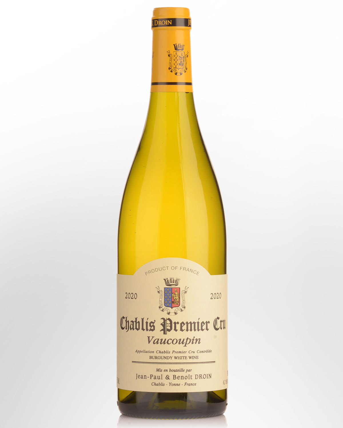 2020 Jean-Paul & Benoit Droin Vaucoupin Chablis Premier Cru