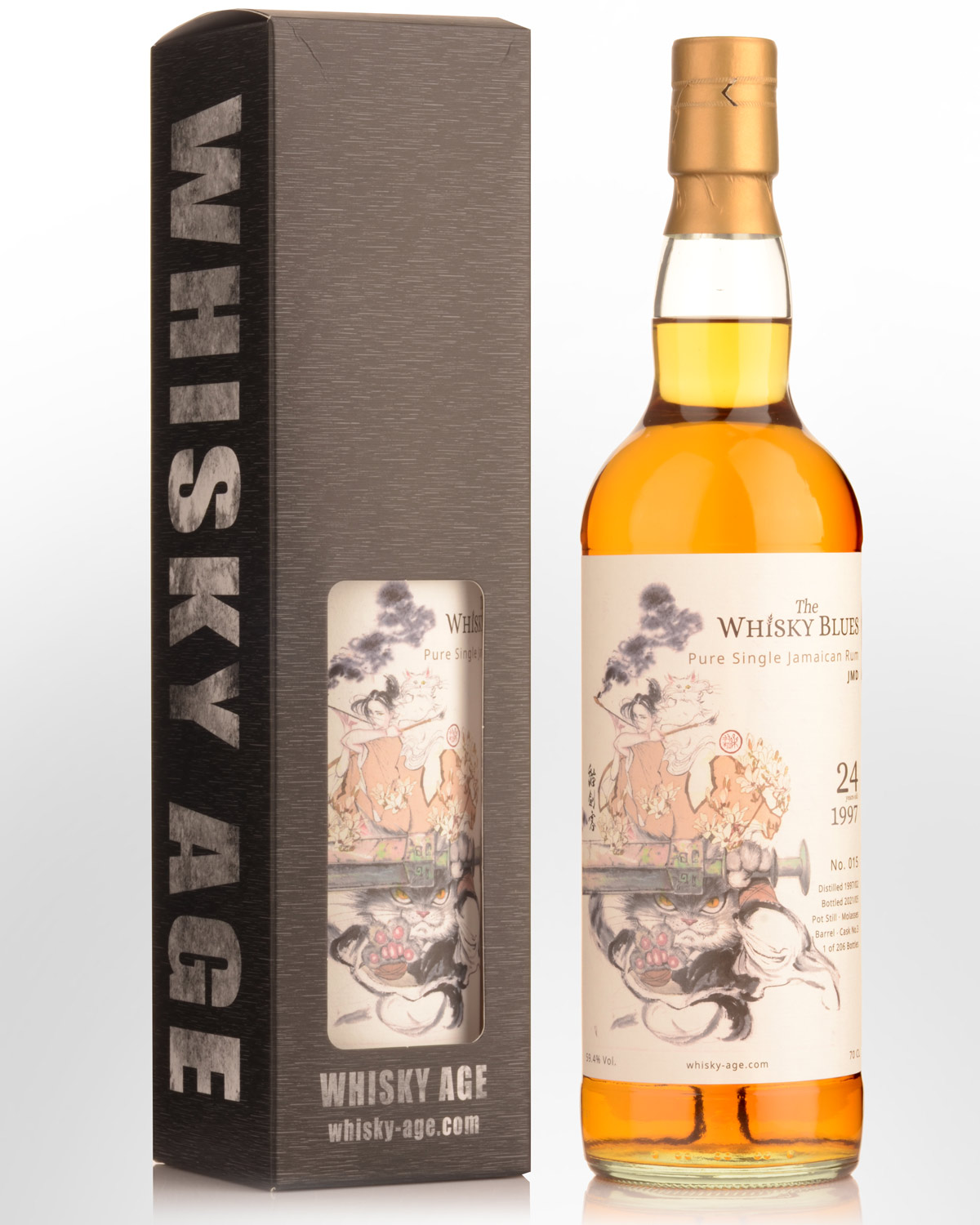 1997 Whisky Age The Whisky Blues No. 015 JMD (Hampden) 24 Year Old Single Barrel No. 3 Cask Strength Pure Single Jamaica Rum (700ml)