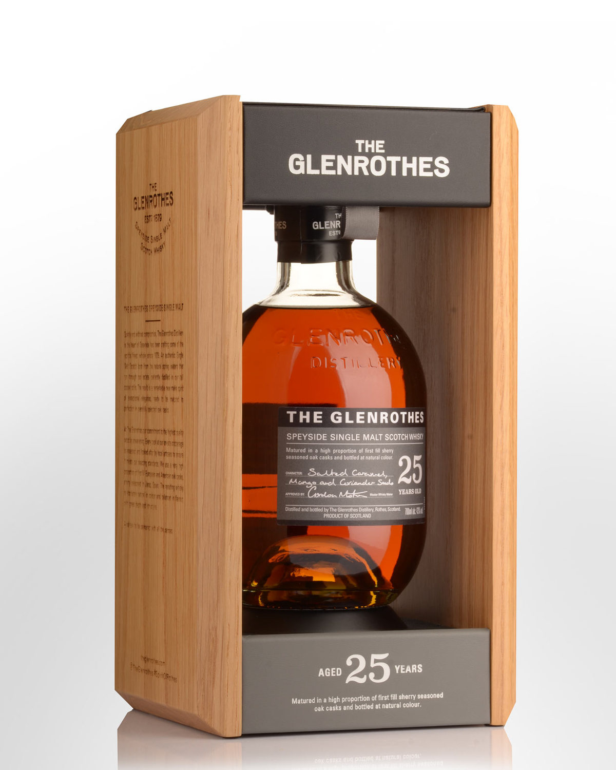 Glenrothes 25 Year Old Single Malt Scotch Whisky (700ml) | Nicks Wine ...