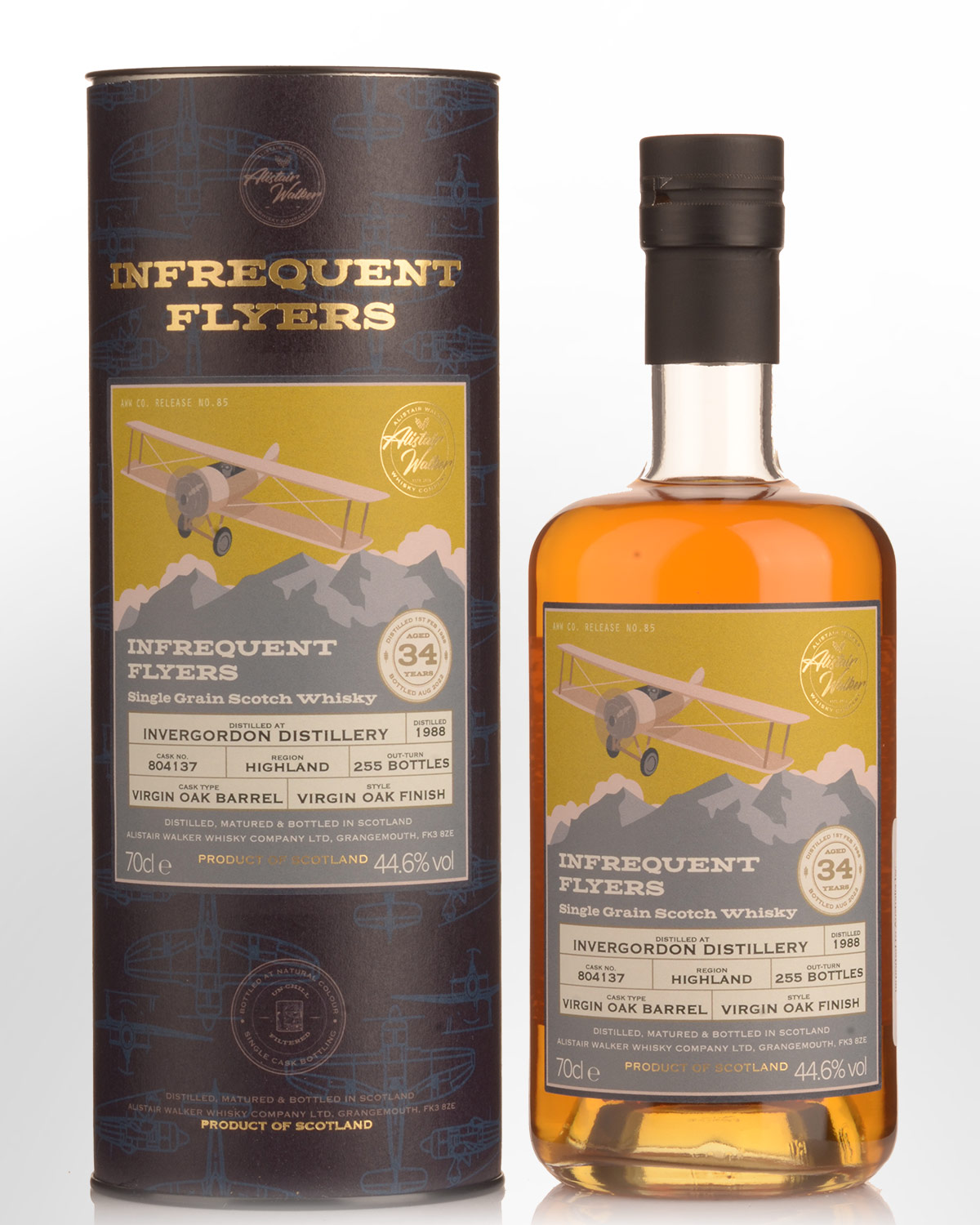 1988 Infrequent Flyers Invergordon Single Cask No.804137 34 Year Old Cask Strength Single Grain Scotch Whisky (700ml)