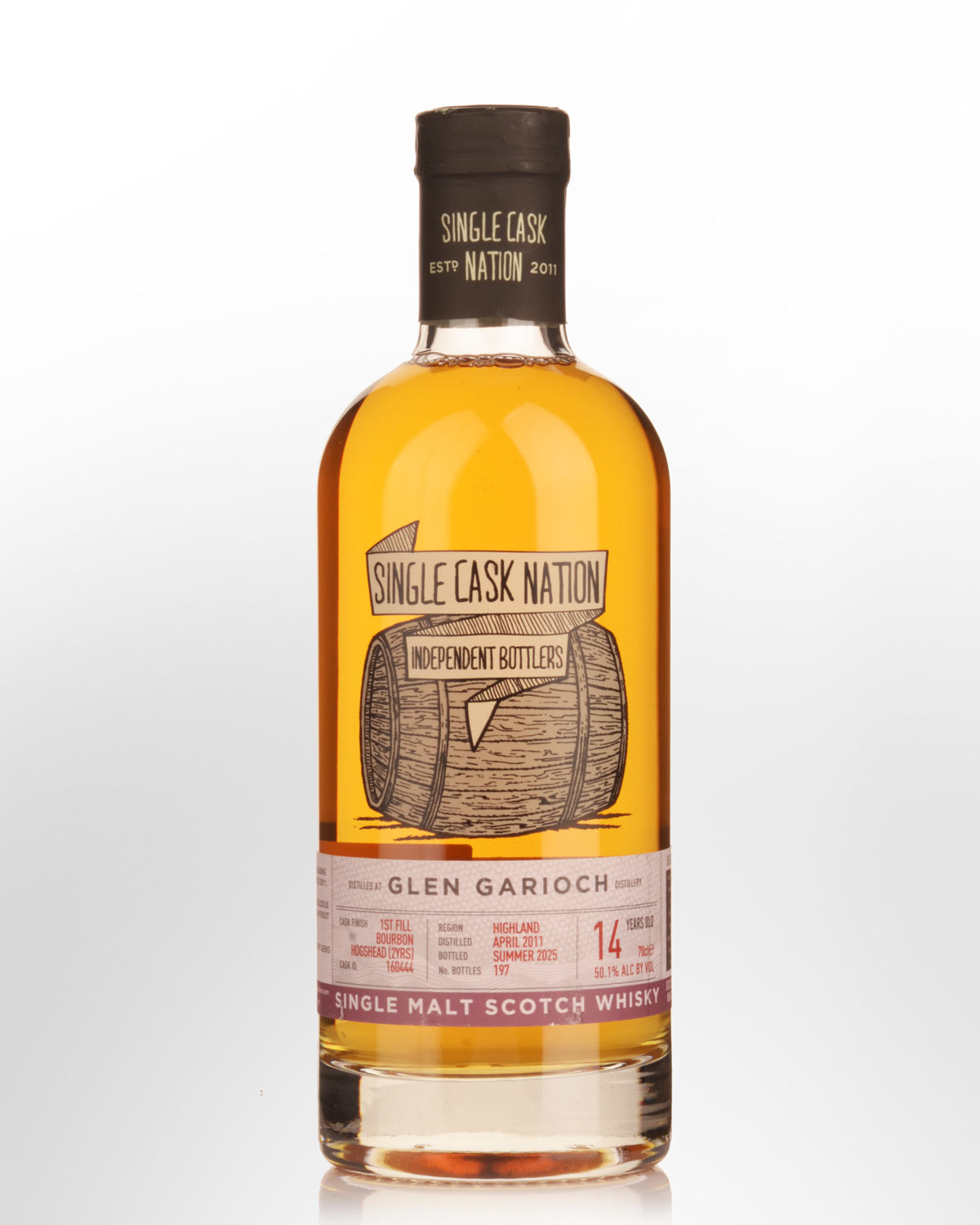 2011 Single Cask Nation Glen Garioch 14 Year Old Cask Strength Single Malt Scotch Whisky (700ml)