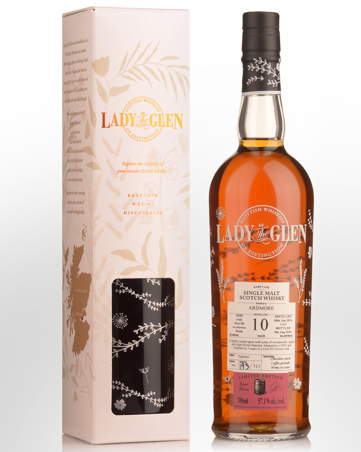 2014 Lady of the Glen Ardmore Single Cask #944 10 Year Old Cask Strength Single Malt Scotch Whisky (700ml)