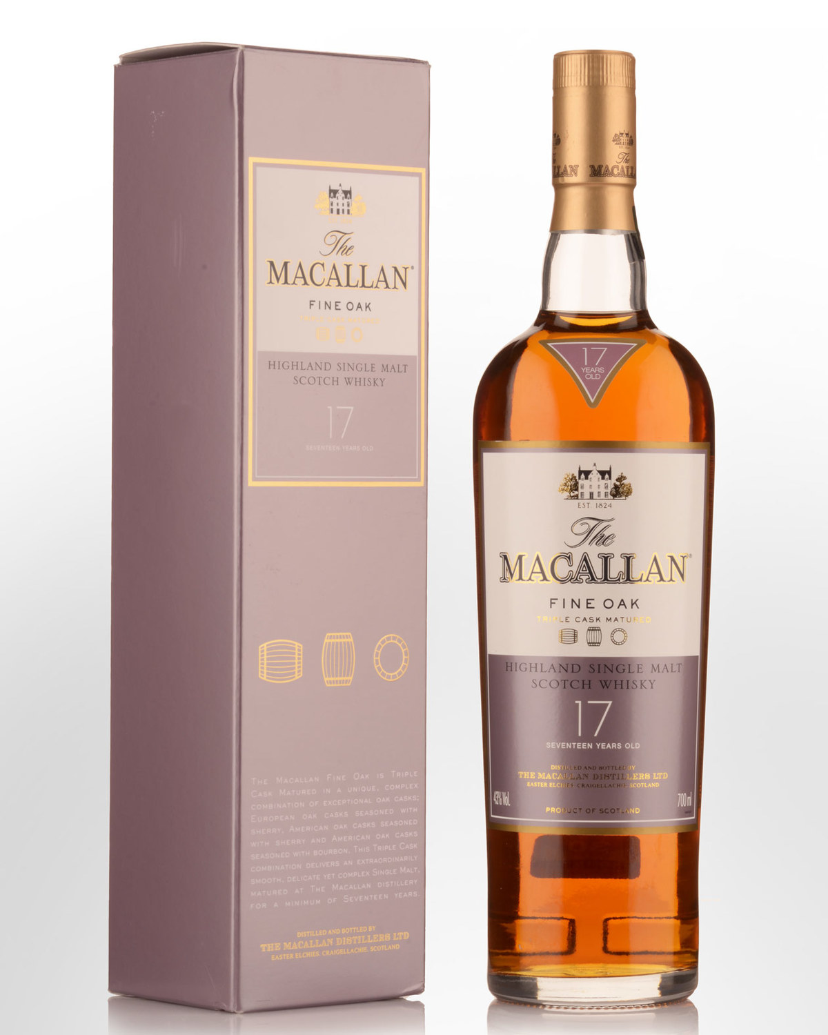 The Macallan Fine Oak 17 Year Old Single Malt Scotch Whisky (700ml