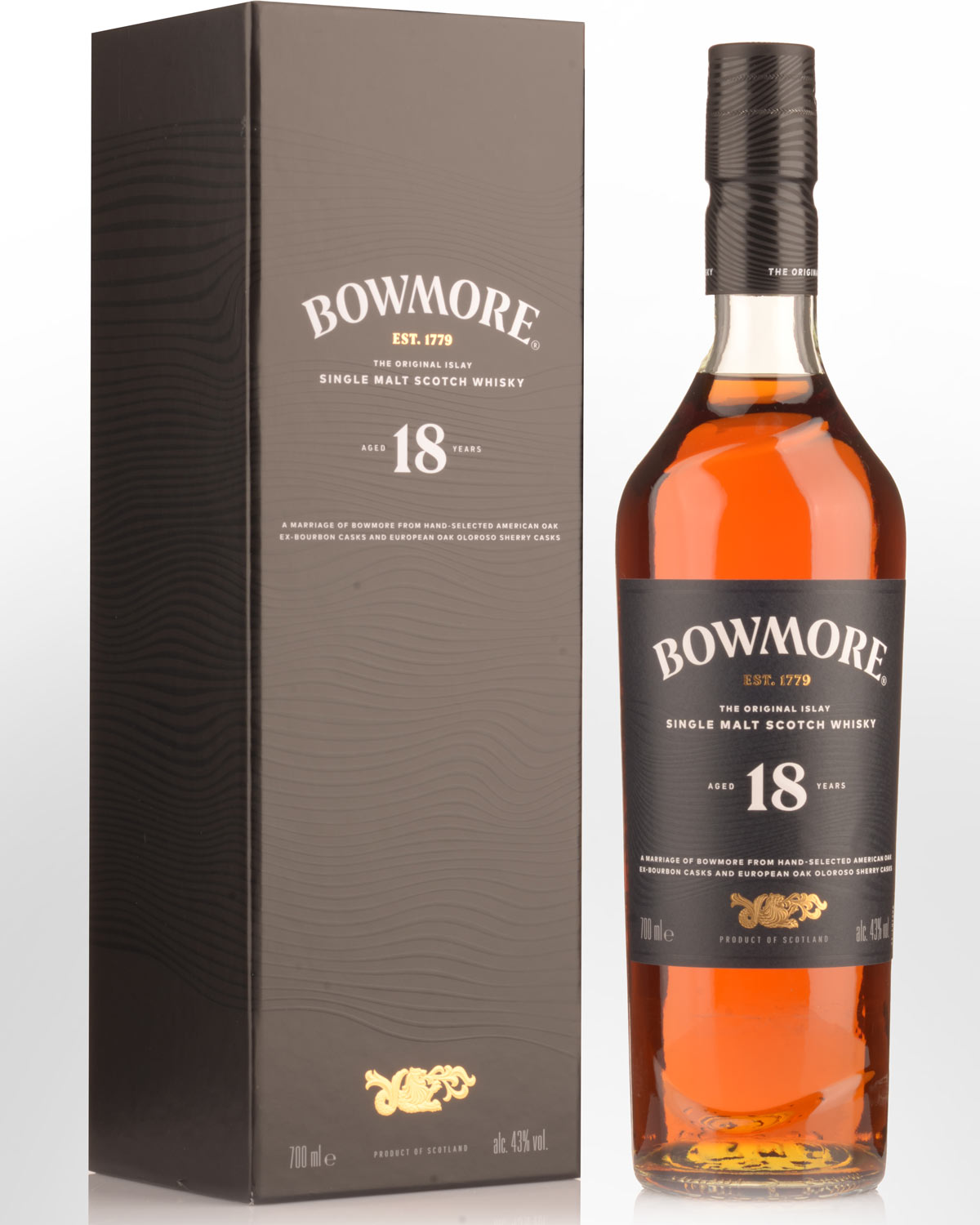 Bowmore 18 Year Old Single Malt Scotch Whisky (700ml)