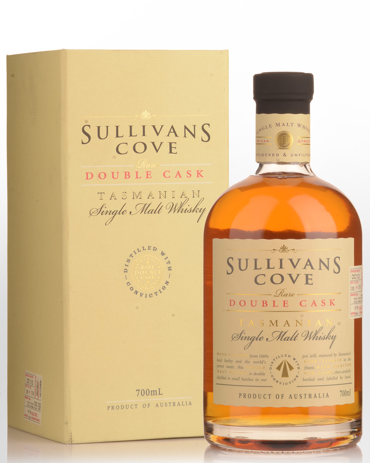 Sullivans Cove Double Cask Barrel DC112 Single Malt Australian Whisky (700ml)
