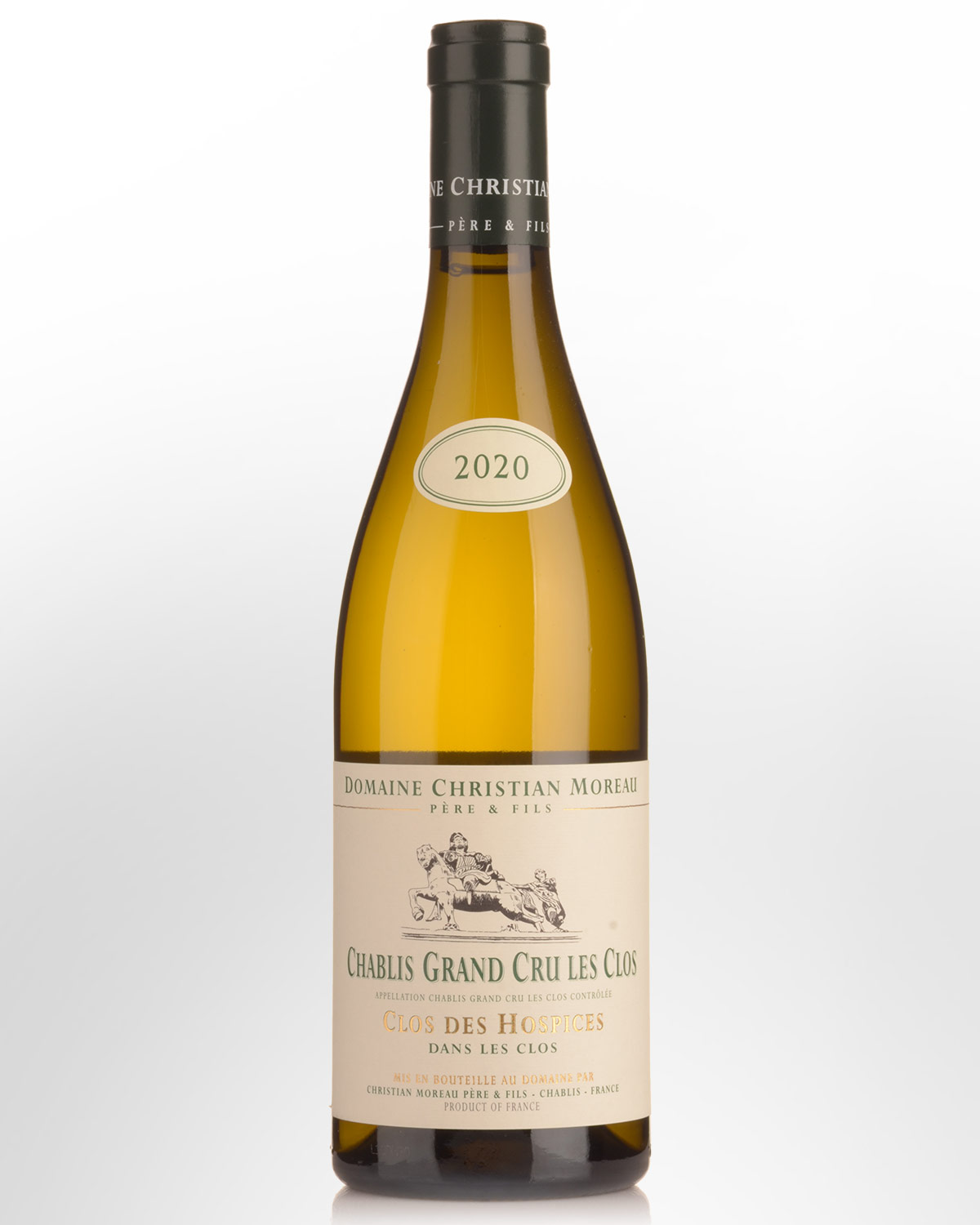 2020 Domaine Christian Moreau Clos des Hospices dans Les Clos Chablis Grand Cru