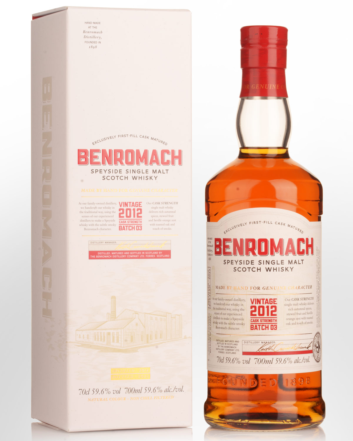 2012 Benromach Batch 3 Cask Strength Single Malt Scotch Whisky (700ml)