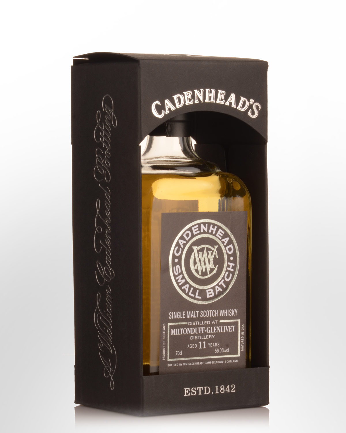 2008 Cadenheads Small Batch Miltonduff 11 Year Old Cask Strength Single Malt Scotch Whisky (700ml)