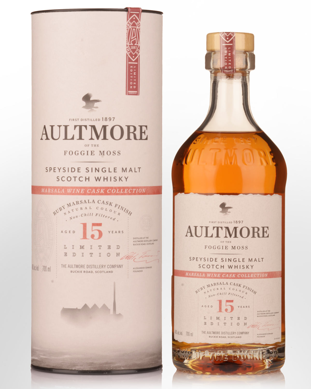 Aultmore of the Foggie Moss 15 Year Old Ruby Marsala Limited Edition Single Malt Scotch Whisky (700ml)