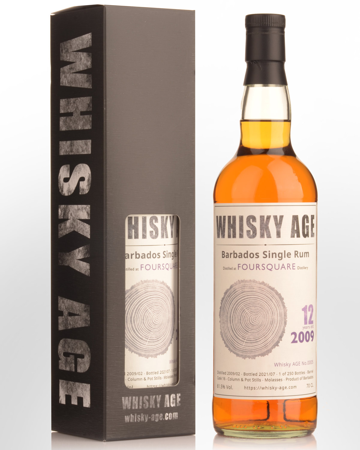 2009 Whisky Age No. 005 Foursquare 12 Year Old Single Cask No. 16 Cask Strength Barbados Single Rum (700ml)