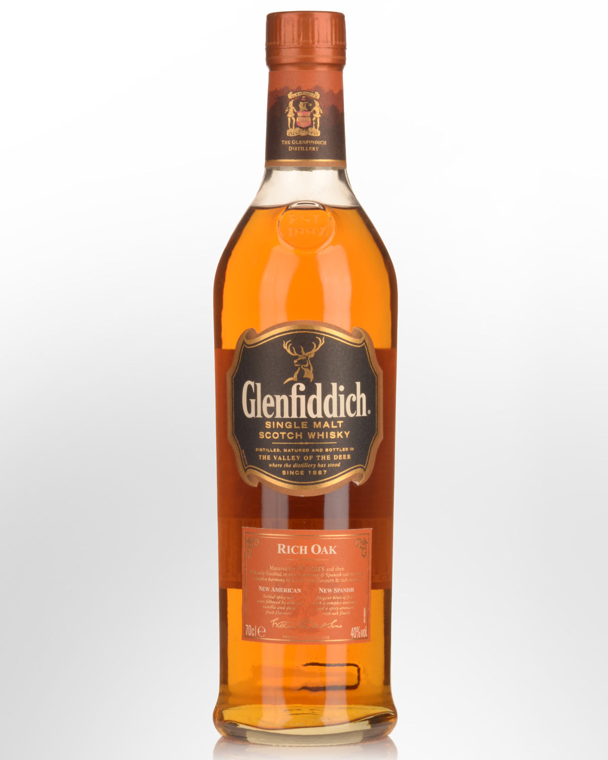 Glenfiddich Rich Oak 14 Year Old Single Malt Scotch Whisky (700ml)