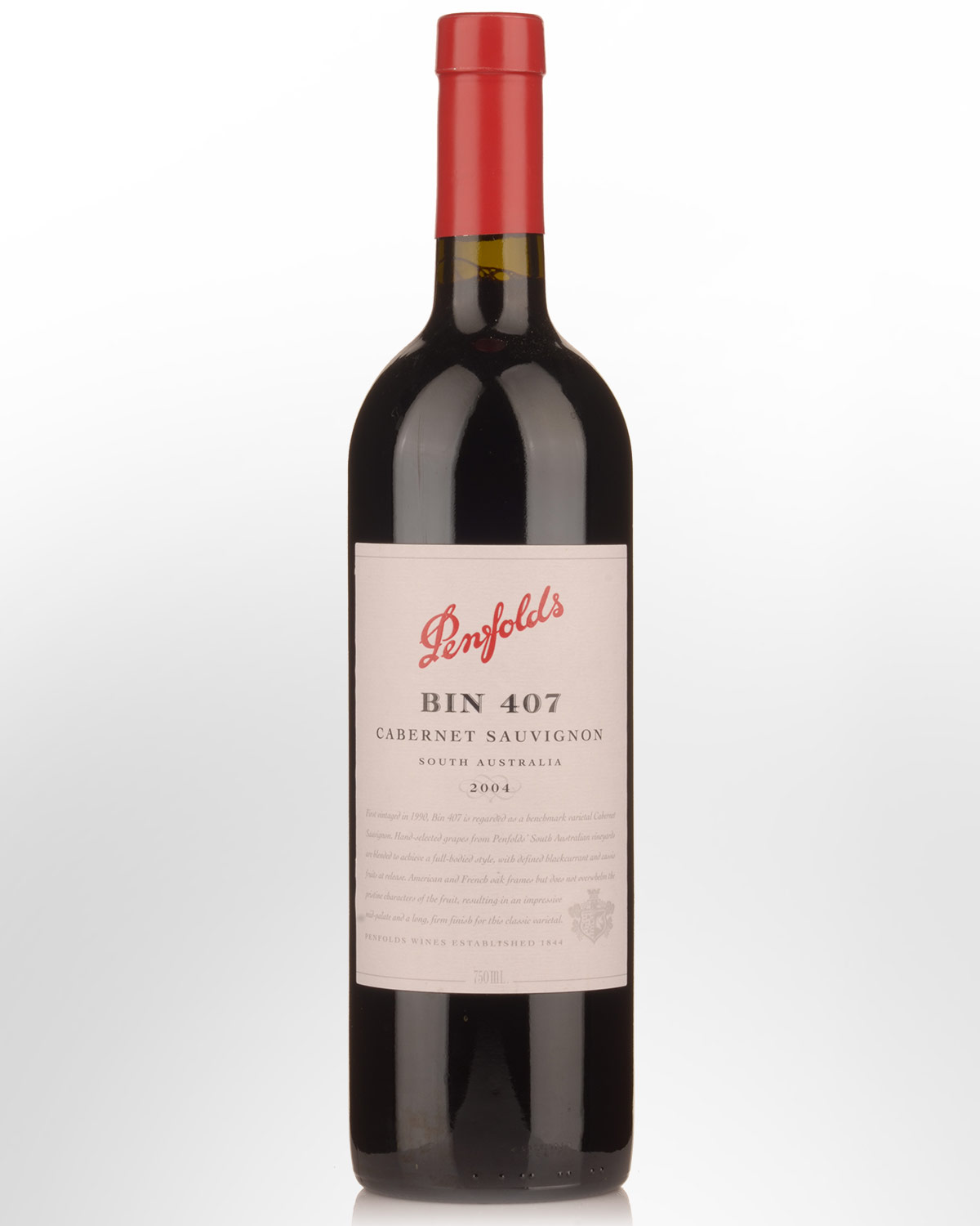 2004 Penfolds Bin 407 Cabernet Sauvignon