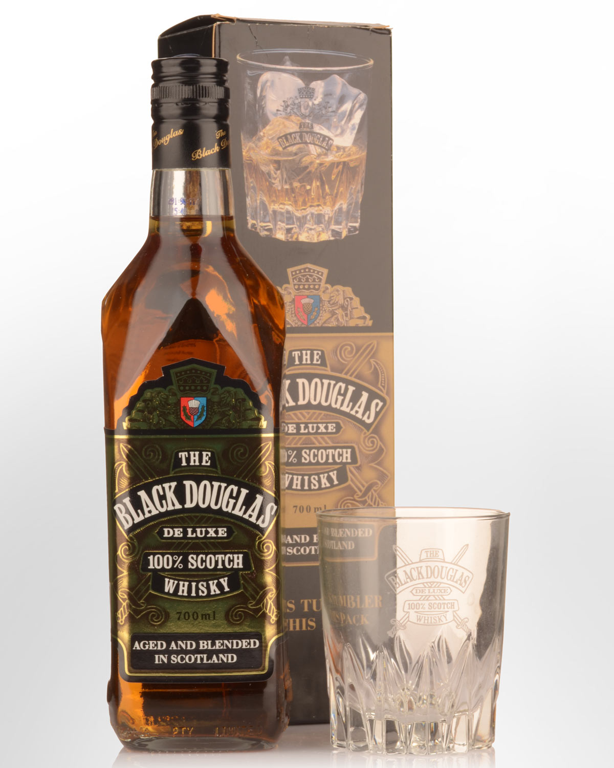 Black Douglas De Luxe Blended Scotch Whisky (700ml) - Older Bottling - 37% Bottling