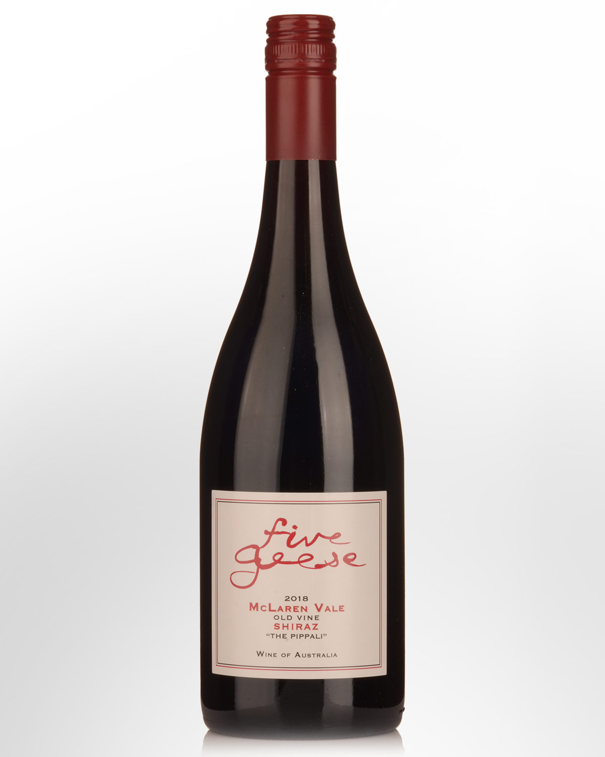 2018 Five Geese The Pippali Old Vine Shiraz