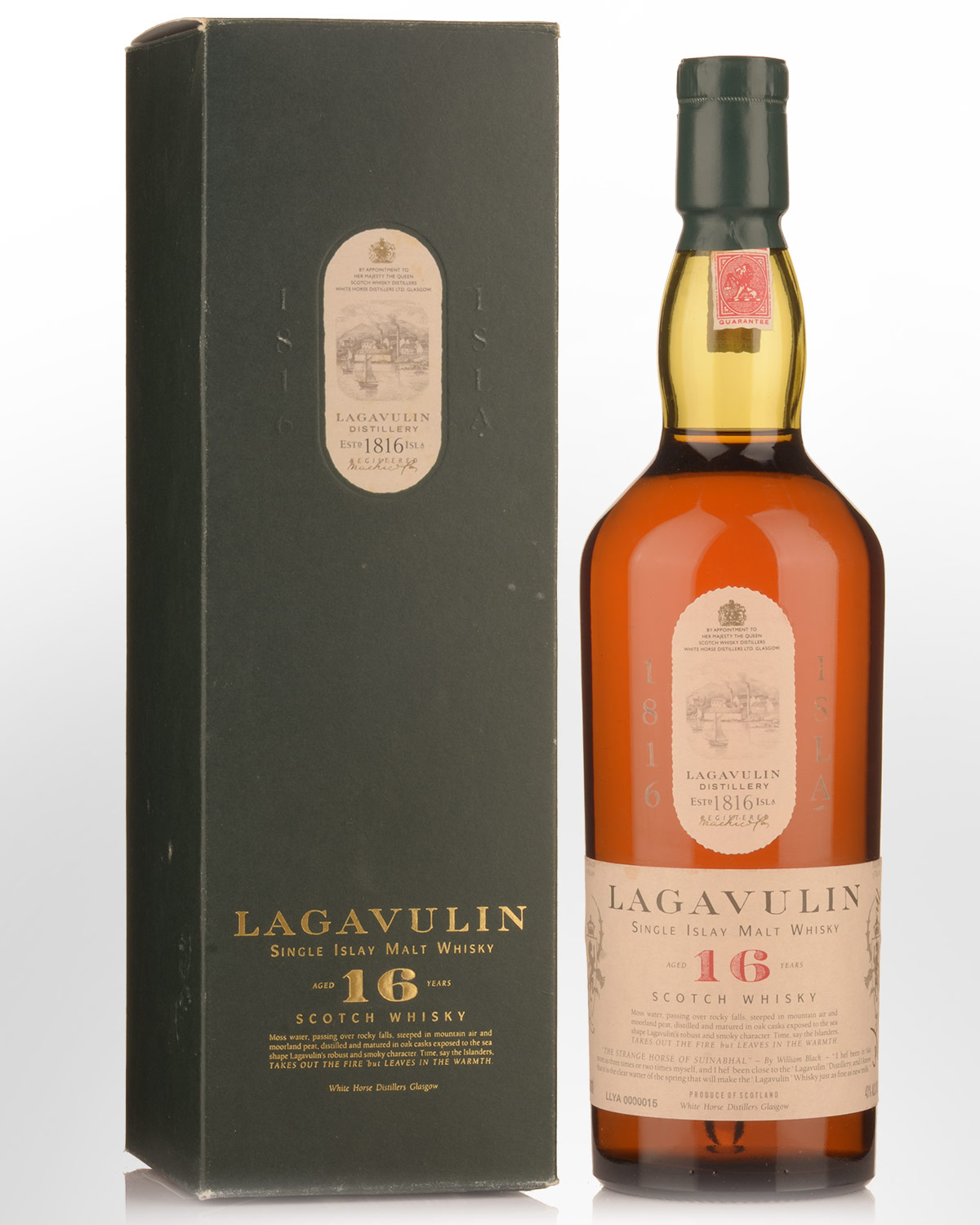 Lagavulin 16 Year Old Single Malt Scotch Whisky (750ml) - 1980s Bottling