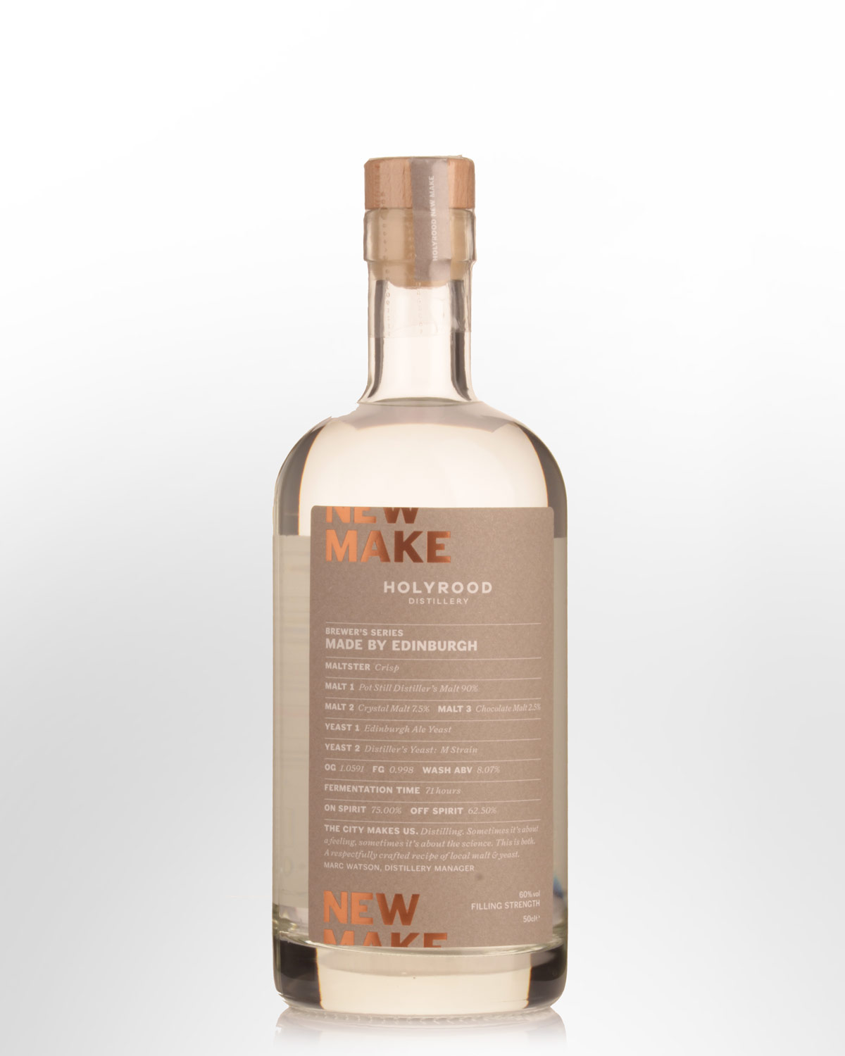 Holyrood Brewer's Series Made By Edinburgh New Make Spirit (500ml)