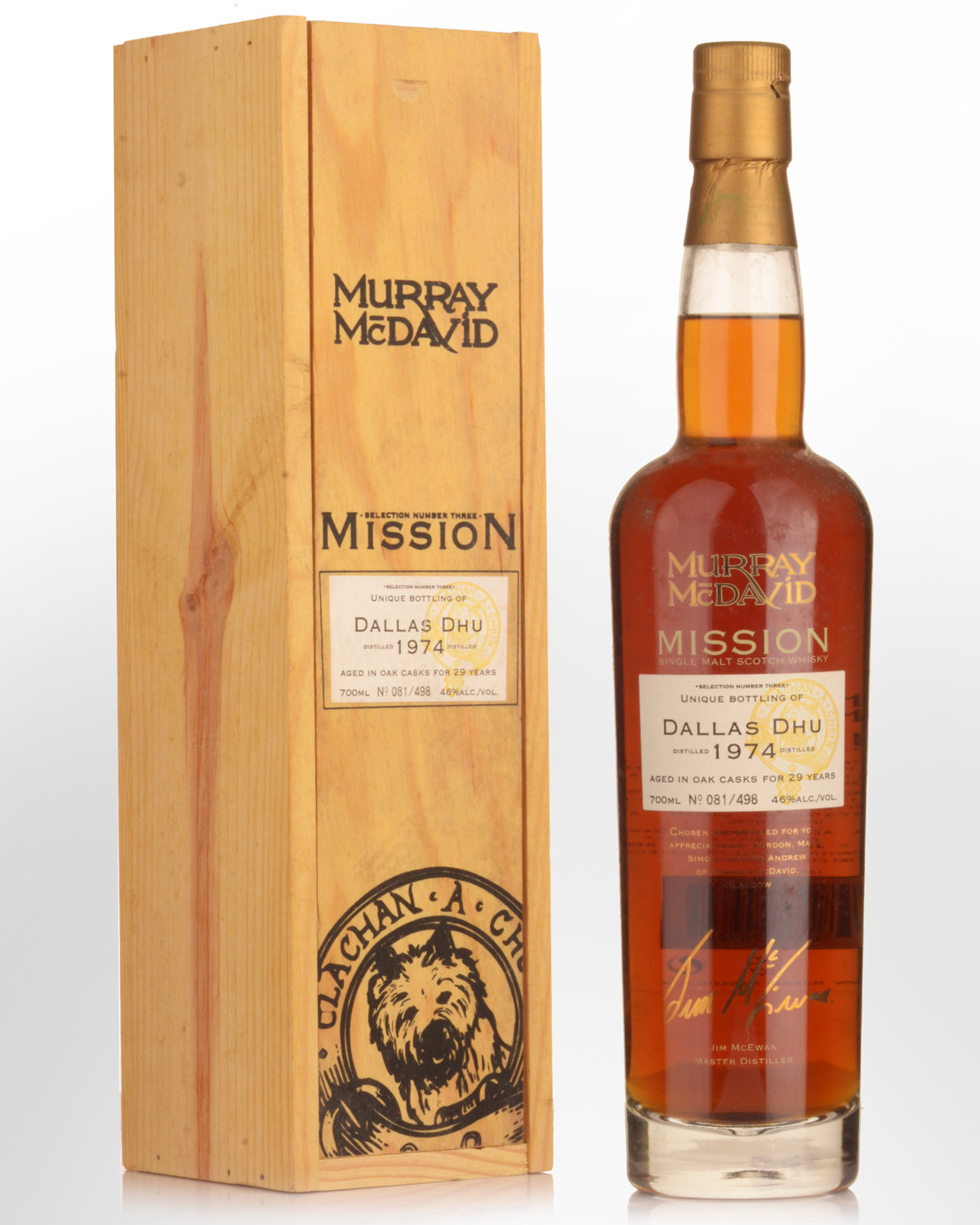 1974 Murray McDavid Mission Selection No.3 Dallas Dhu 29 Year Old Single Malt Scotch Whisky (700ml)