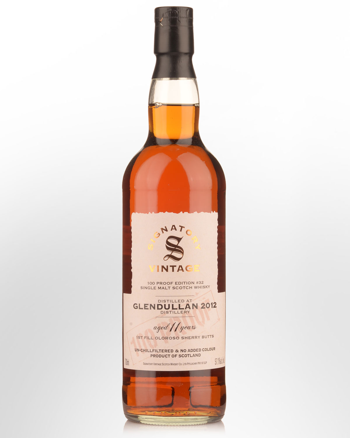 2012 Signatory Vintage Glendullan 11 Year Old 100 Proof Edition #32 Single Malt Scotch Whisky (700ml)