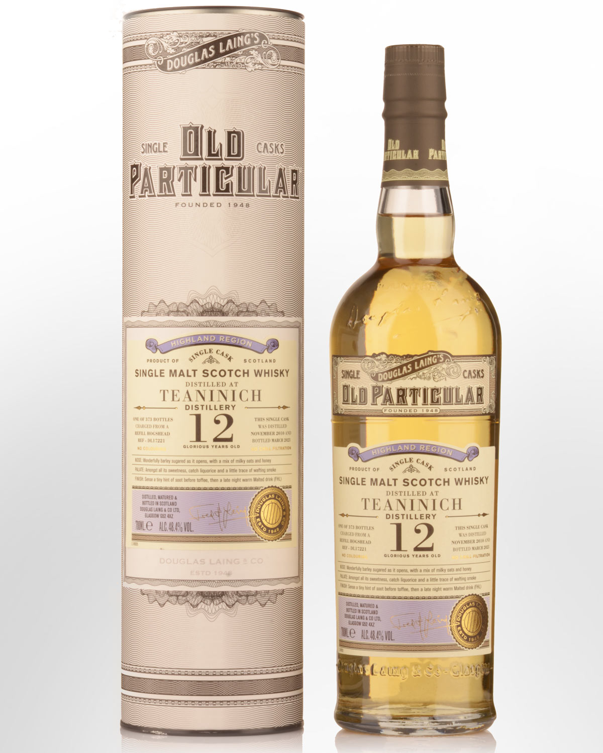 2010 Douglas Laing & Co. Old Particular Single Cask Teaninich 12 Year Old Single Malt Scotch Whisky (700ml)