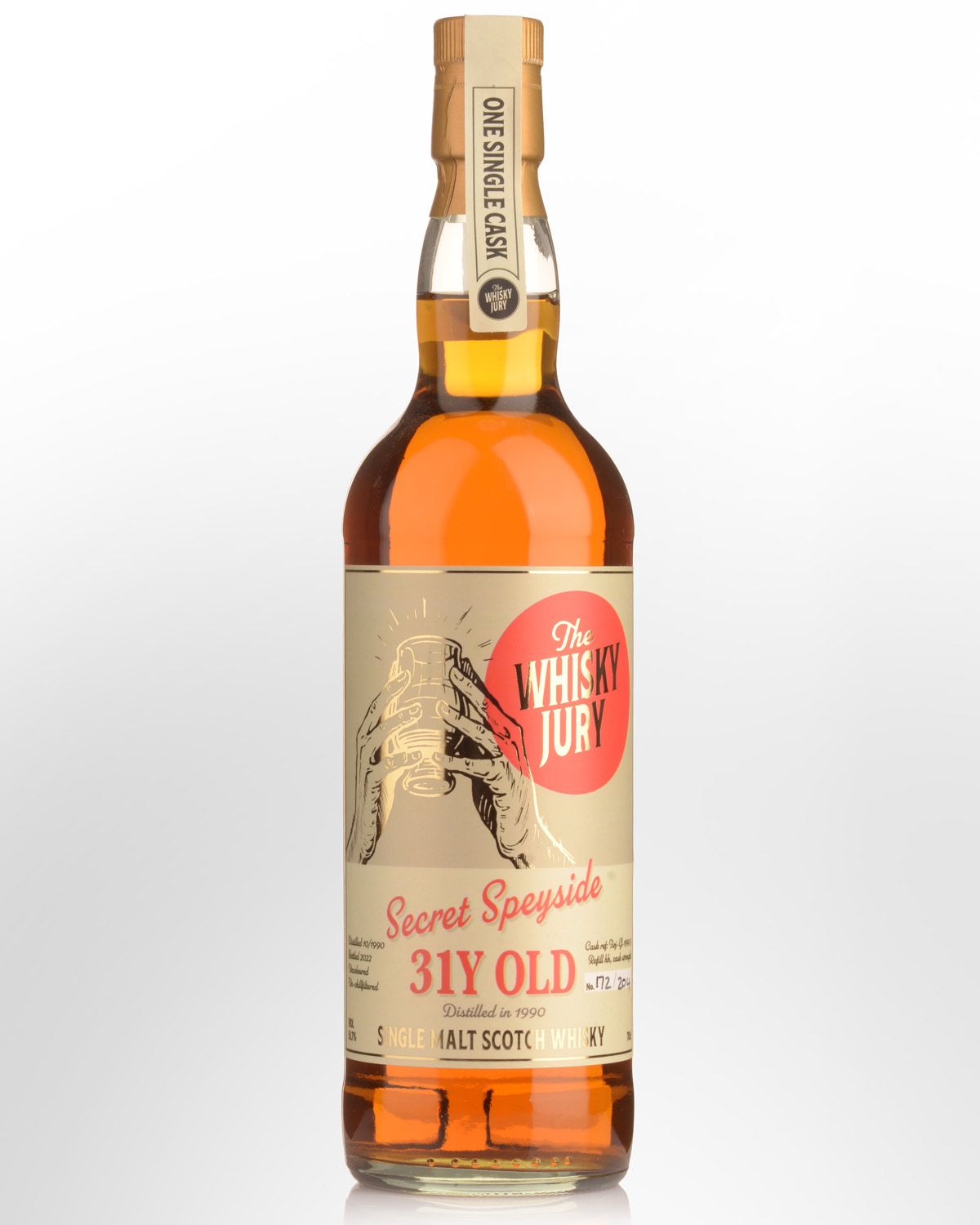 1990 The Whisky Jury Secret Speyside Single Cask 31 Year Old Cask Strength Single Malt Scotch Whisky (700ml)