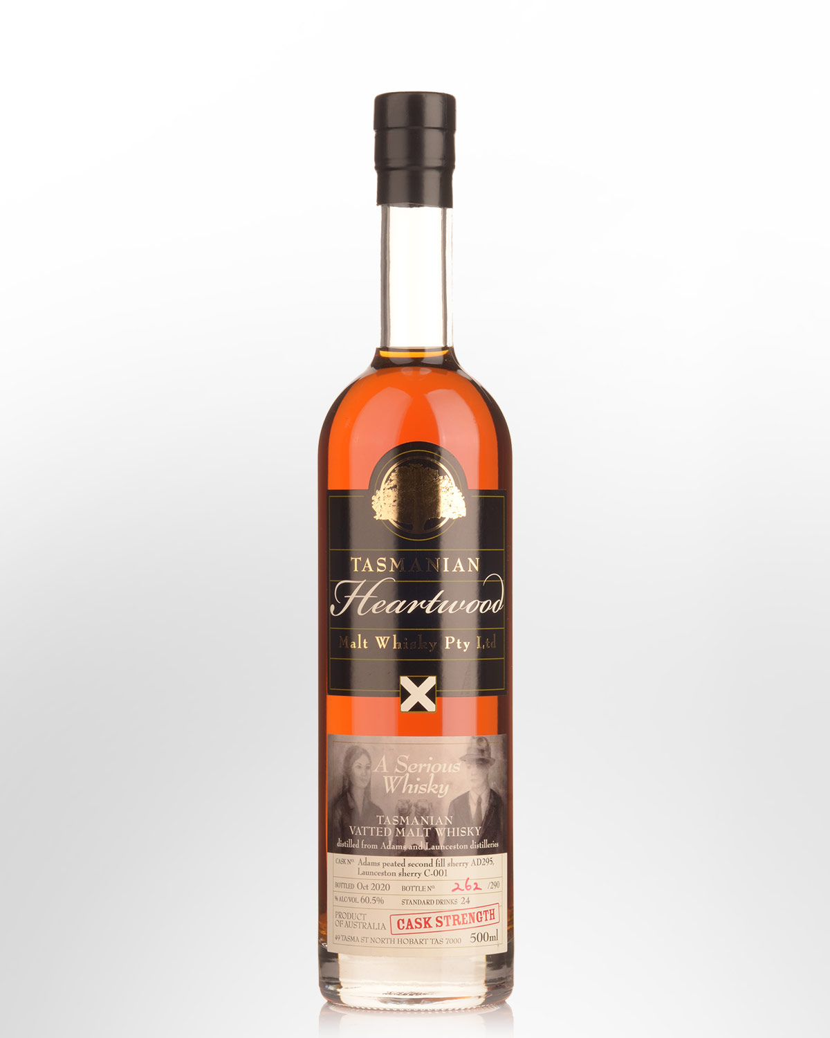 Heartwood A Serious Whisky Cask Strength Vatted Australian Malt Whisky (500ml)