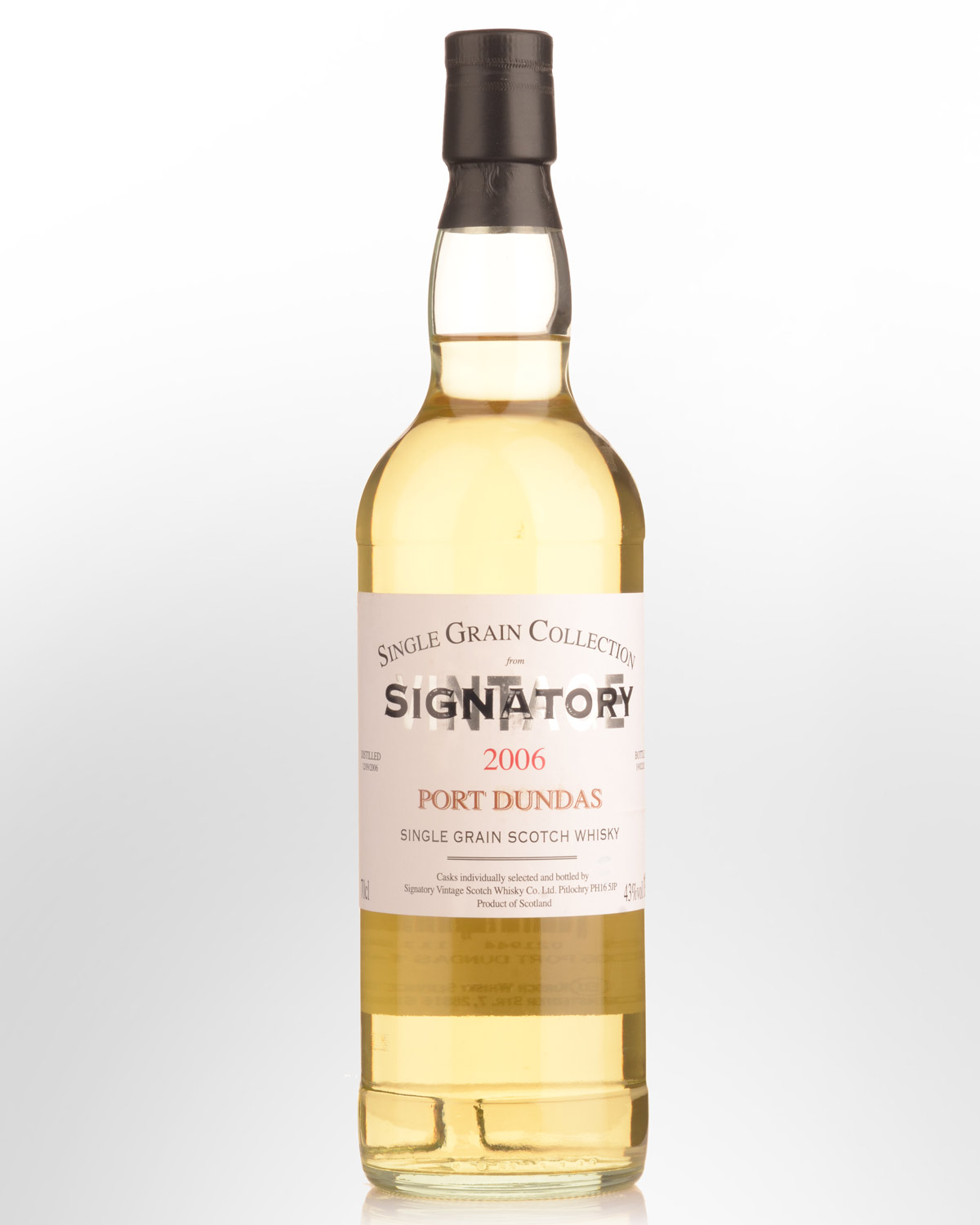 2006 Signatory Single Grain Collection Port Dundas 14 Year Old Single Grain Scotch Whisky (700ml)